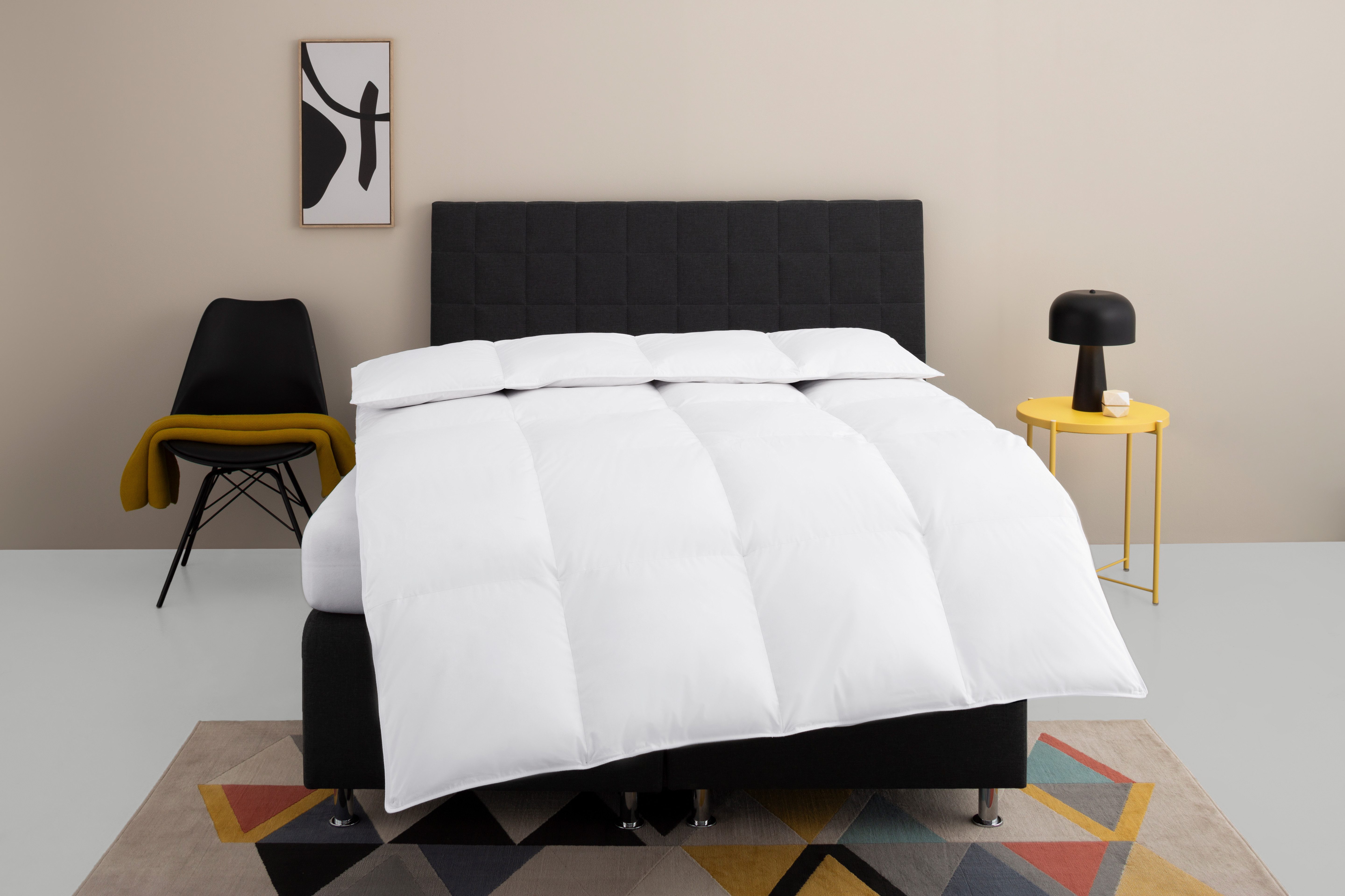 OTTO home Daunenbettdecke Nobyn, Bettdecke 135x200 cm und 155x220 cm, Füllung: 60% Daunen und 40% Federn, Bezug: 100% Baumwolle, Bettdecken, Sommer, Winter, All – Bild 2 von 5