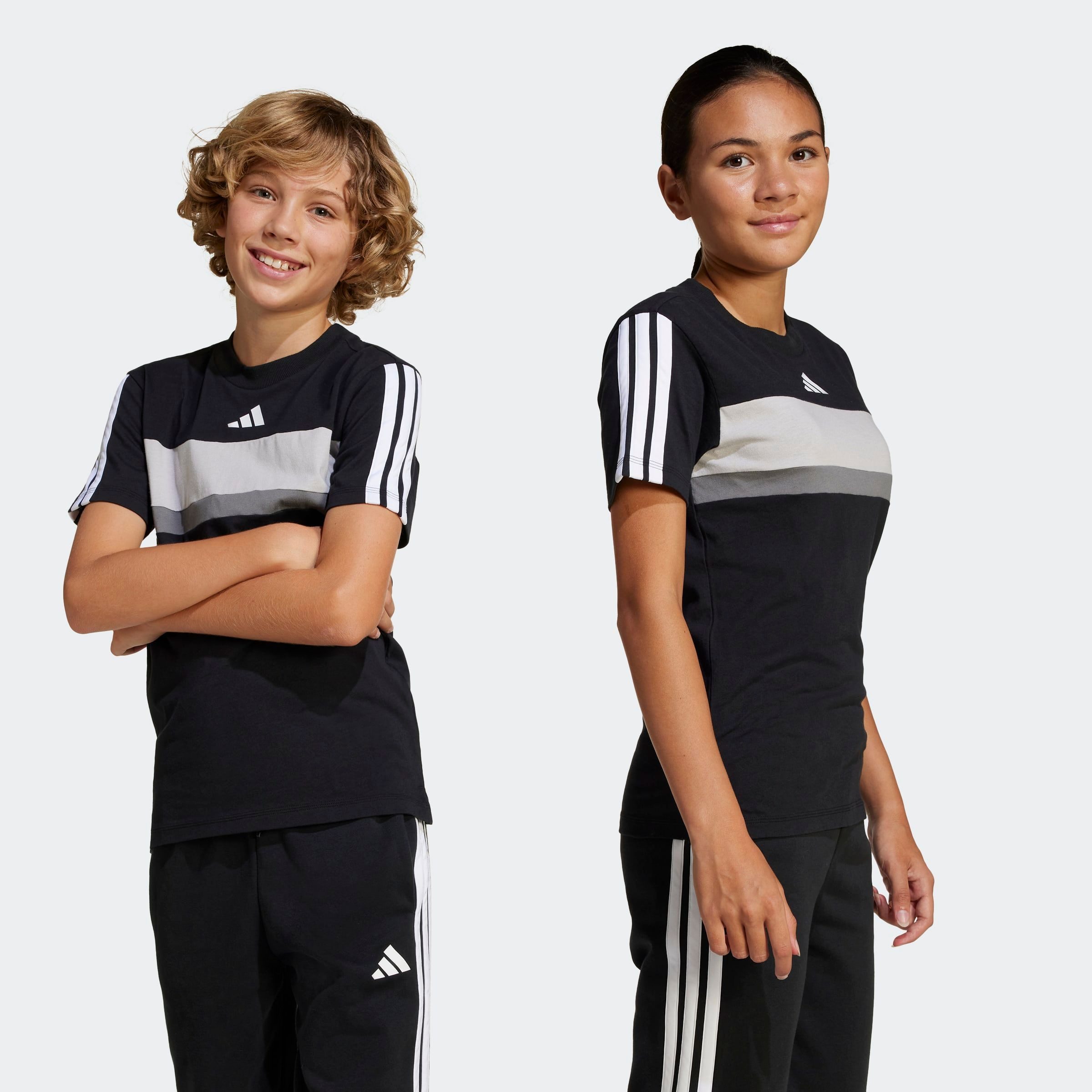 adidas Sportswear T-Shirt J 3S TIB T für Kinder, mit Rundhalsausschnitt, Kurzarm, ohne Verschluss