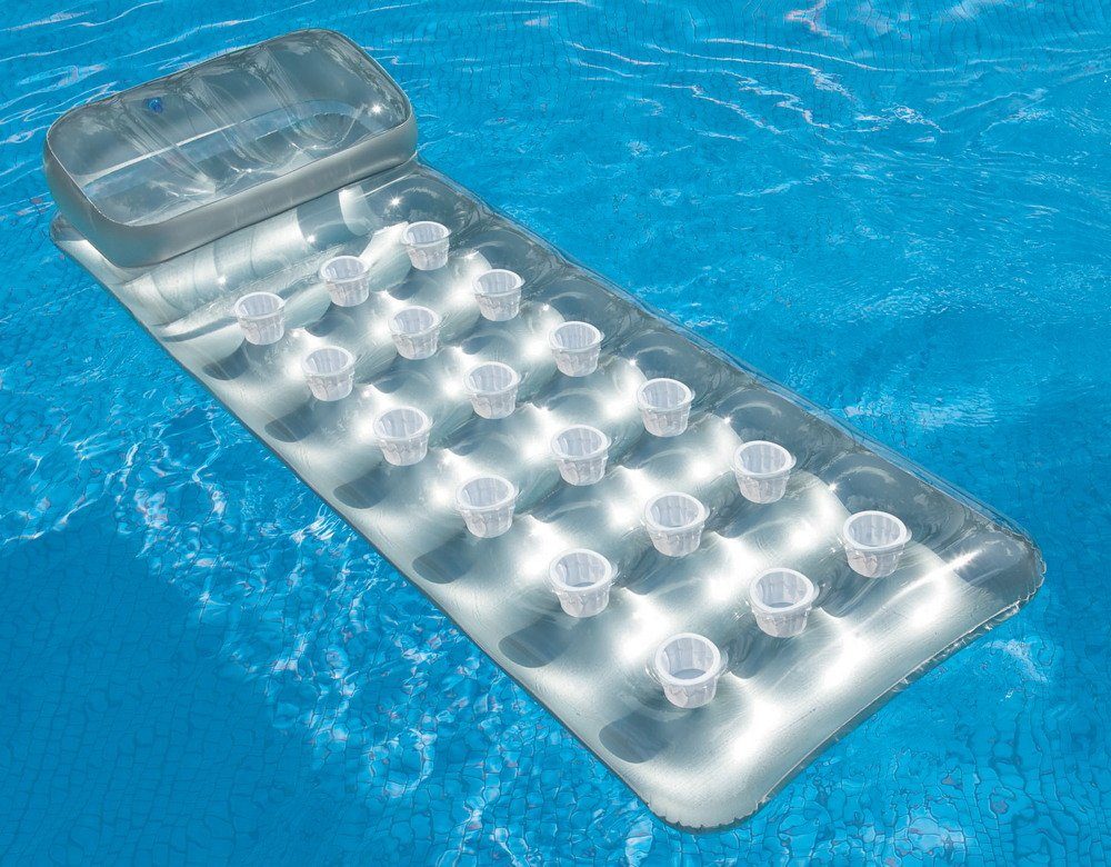 Intex Badeinsel Intex Schwimmliege Lounge 18-Pocket Suntanner Mat 188cm x 7 günstig online kaufen