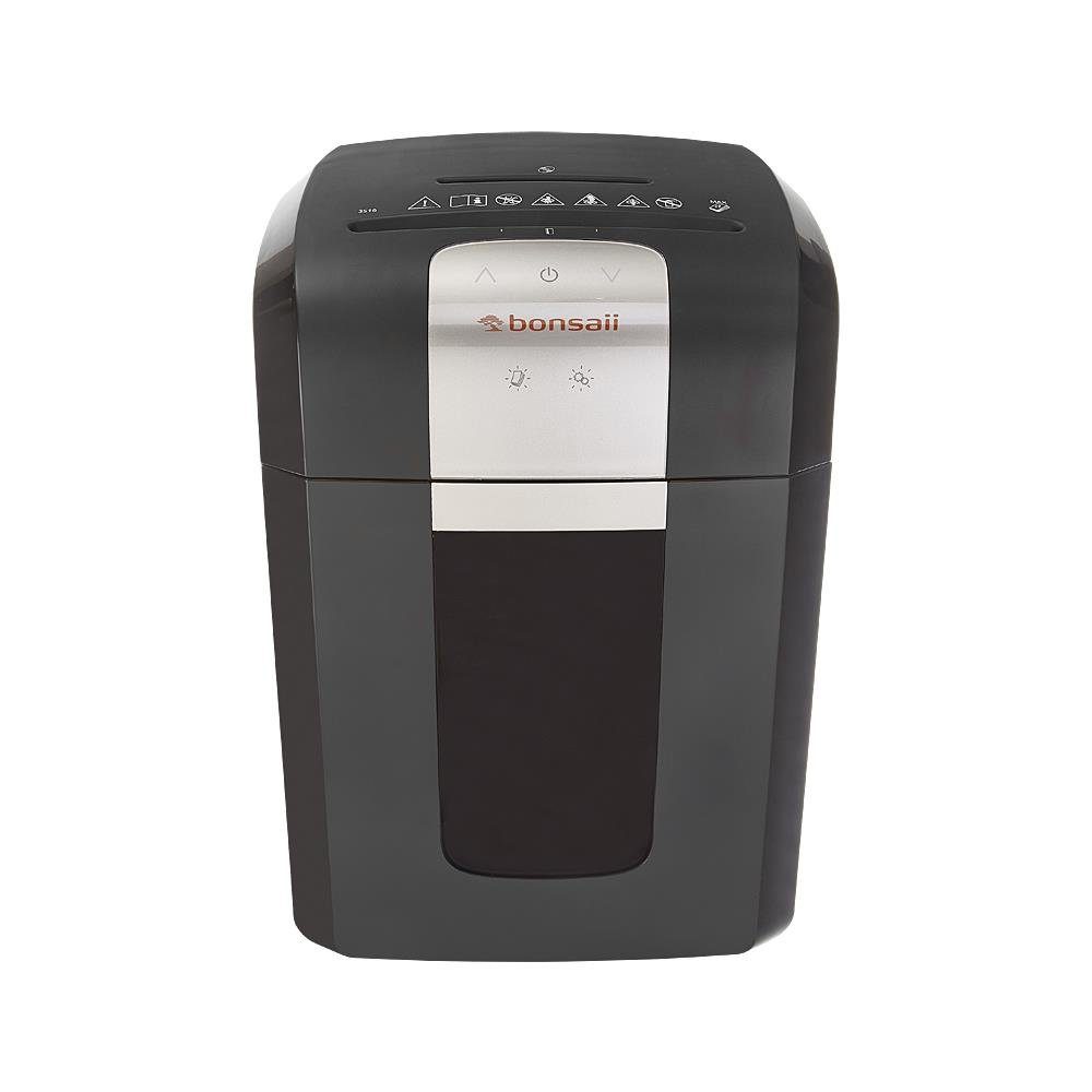 BONSAII Aktenvernichter Aktenvernichter 3S16, CrossCut, 12 Blatt, Partikelschnitt, Sicherheitsstufe P4