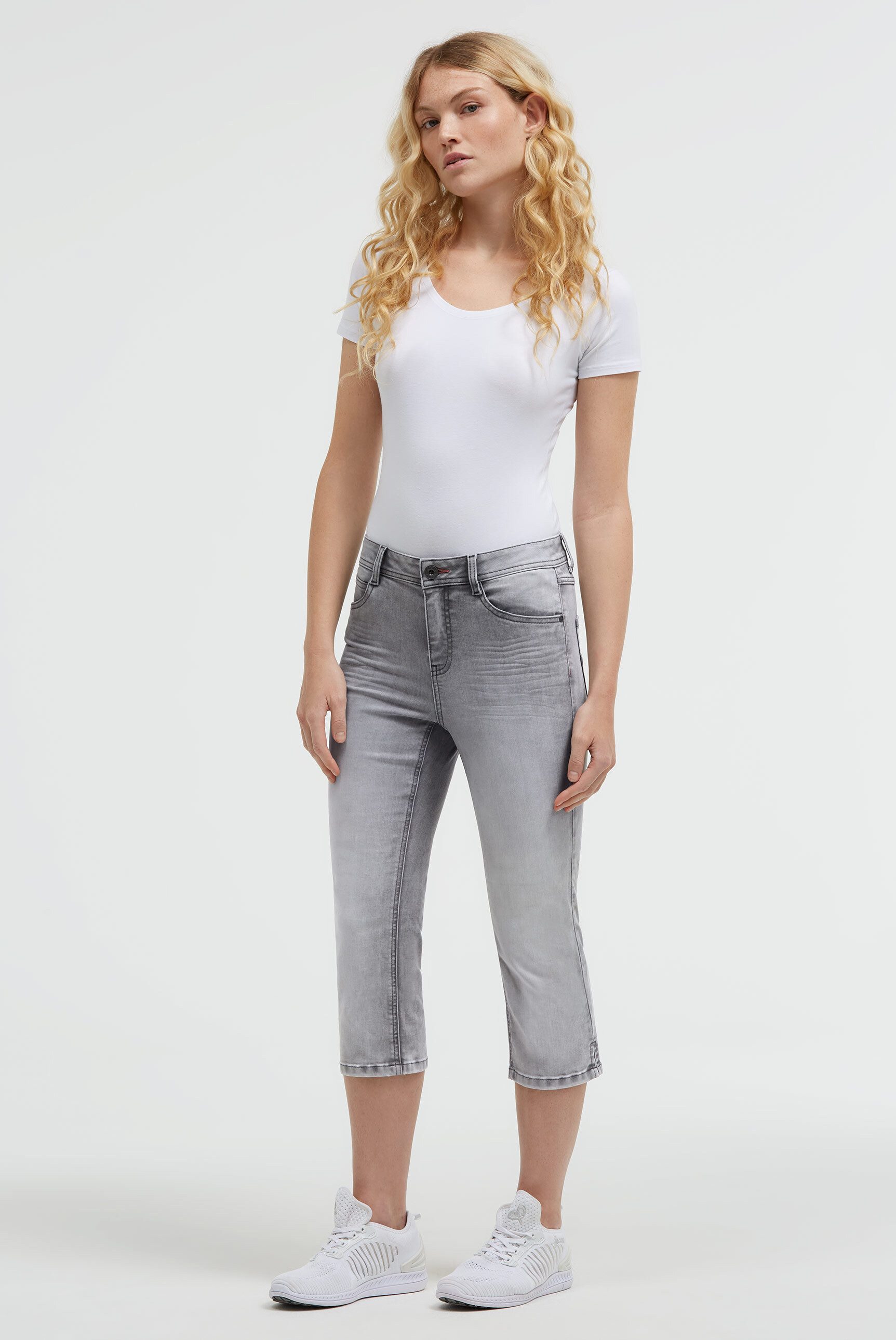 SOCCX Regular-fit-Jeans mit Schlitz am Saum