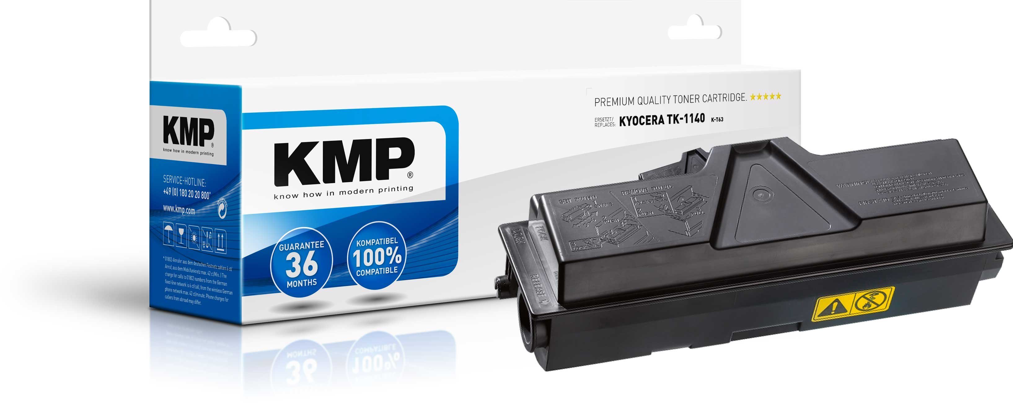 KMP Tonerkartusche 1 Toner K-T63 black, Kyocera ERSETZT - TK-1140 (1-St)