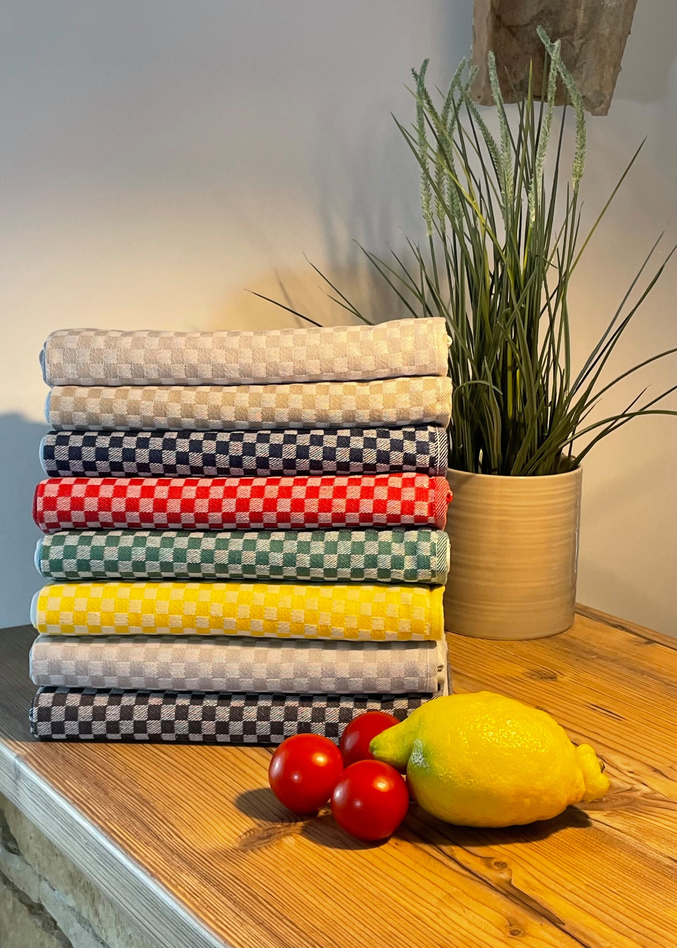 Sansibar Sylt Geschirrtuch Geschirrtücher-Set, 3-tlg, 50x70 cm, 100% Baumwolle, Premium Qualität, (Set, 3x Geschirrtuch, 50x70 cm, zwei verschiedene Designs), Jacquardgewebe, zwei verschiedene Motive