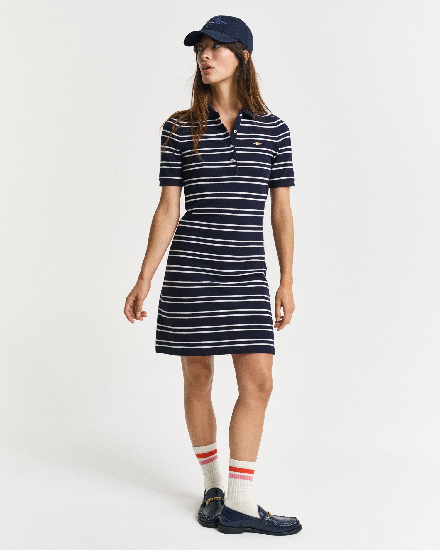 Gant Polokleid STRIPE SHIELD SS PIQUE POLO DRESS