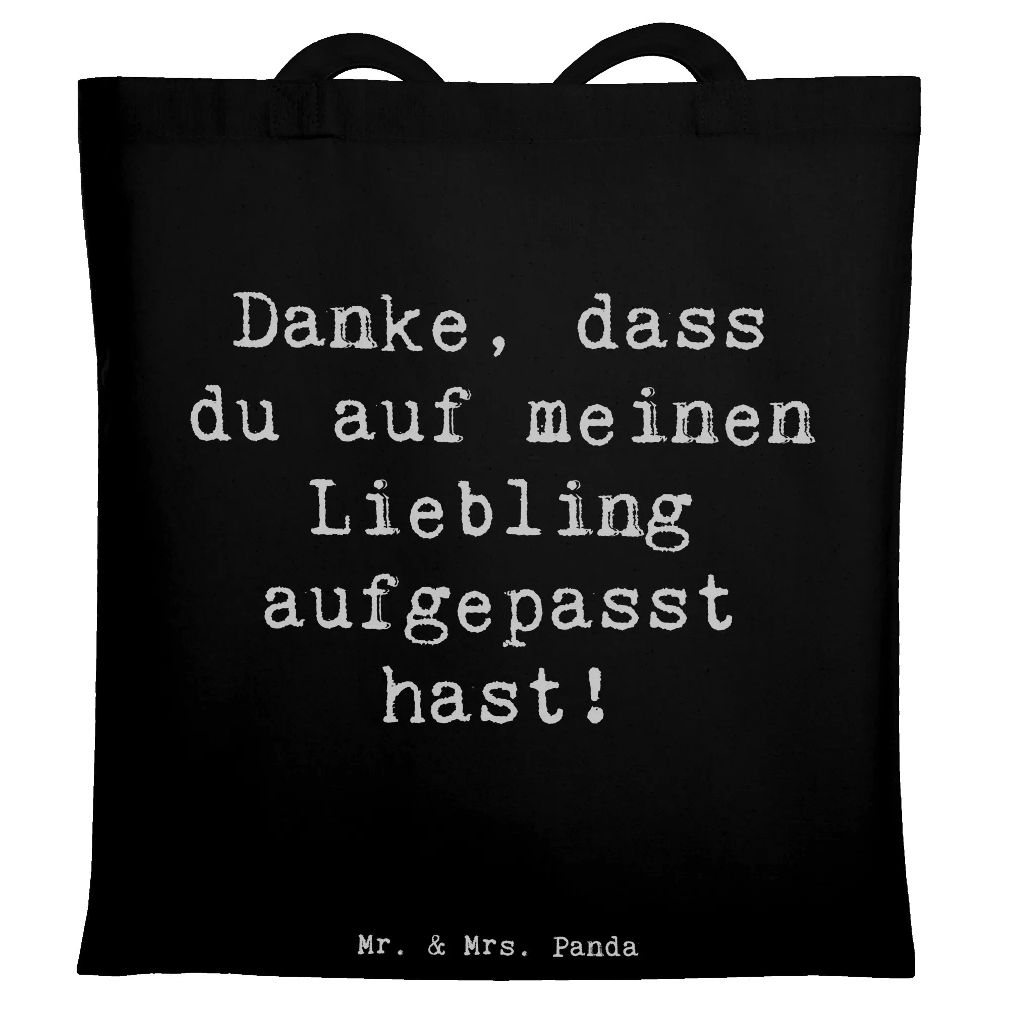 Tragetasche Spruch Dank an Hundesitter - Schwarz - Geschenk, eschön, Jutetasche