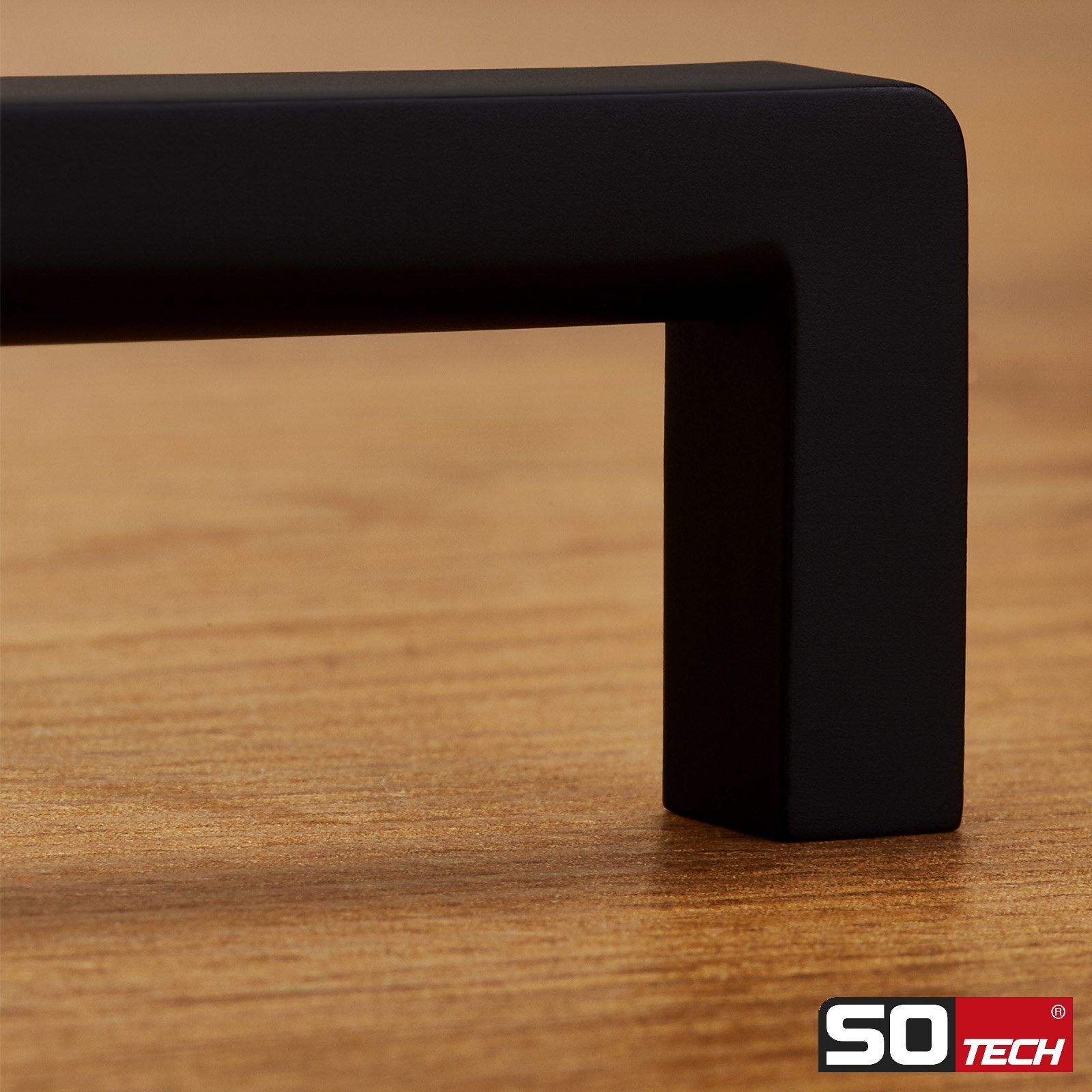 SO-TECH® Möbelgriff Bügelgriff BLACKLINE IX schwarz matt (1-St), Bohrlochabstand (BA) 128 mm – Bild 3 von 5