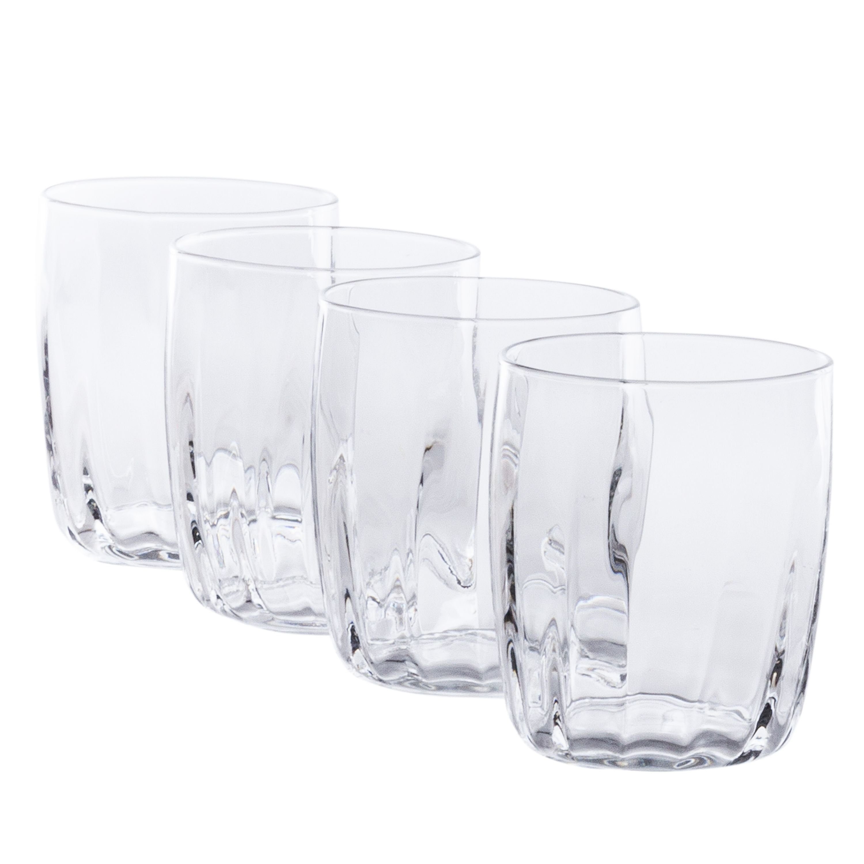 van Well Glas 4x Incontri Wasserglas I 300ml I Klarglas I Bormioli Rocco I Ø 7,7 cm, Glas