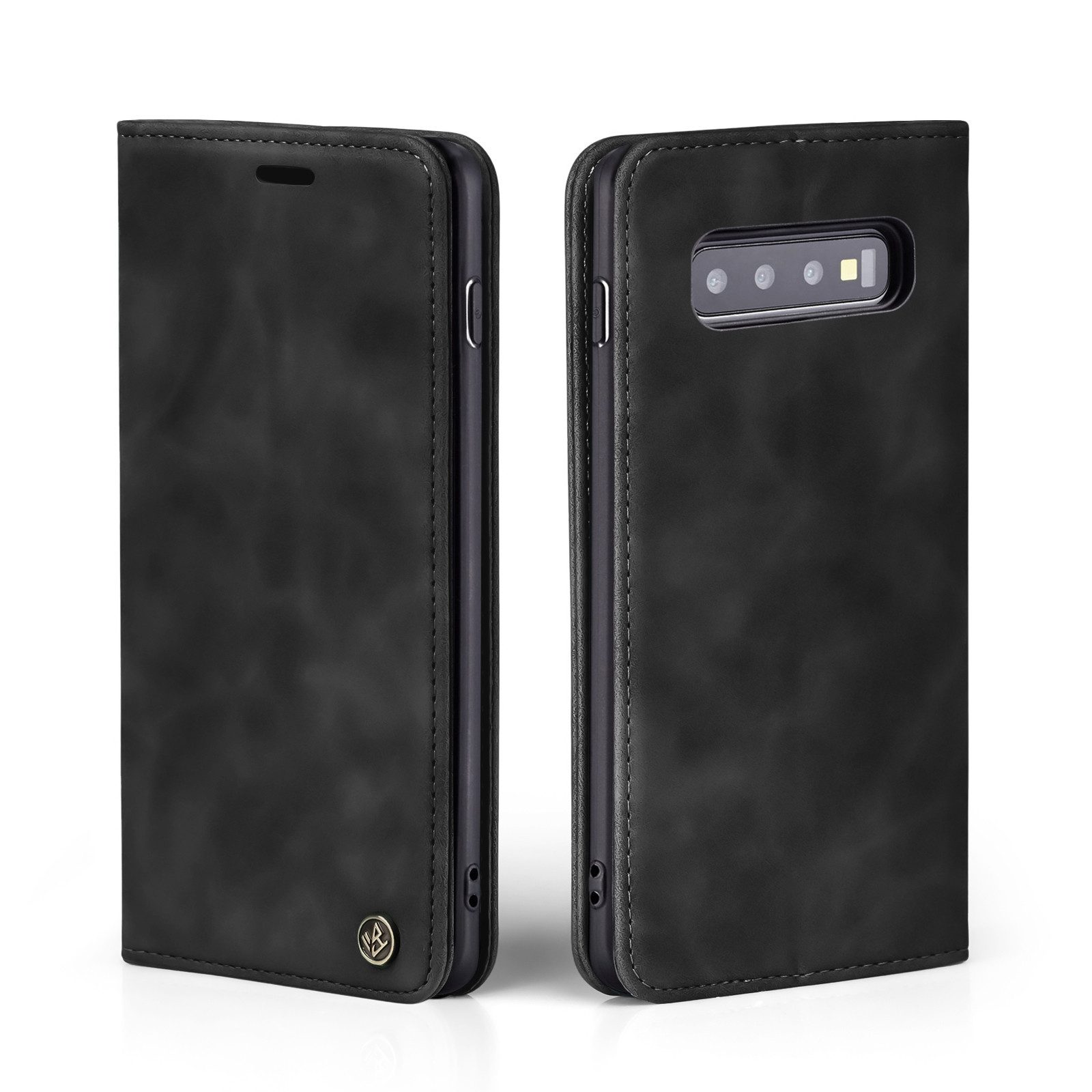 Tec-Expert Handyhülle Tasche Hülle für Samsung Galaxy S10 6.1 Zoll, 6.1, Cover Klapphülle Case mit Kartenfach Fliphülle aufstellbar