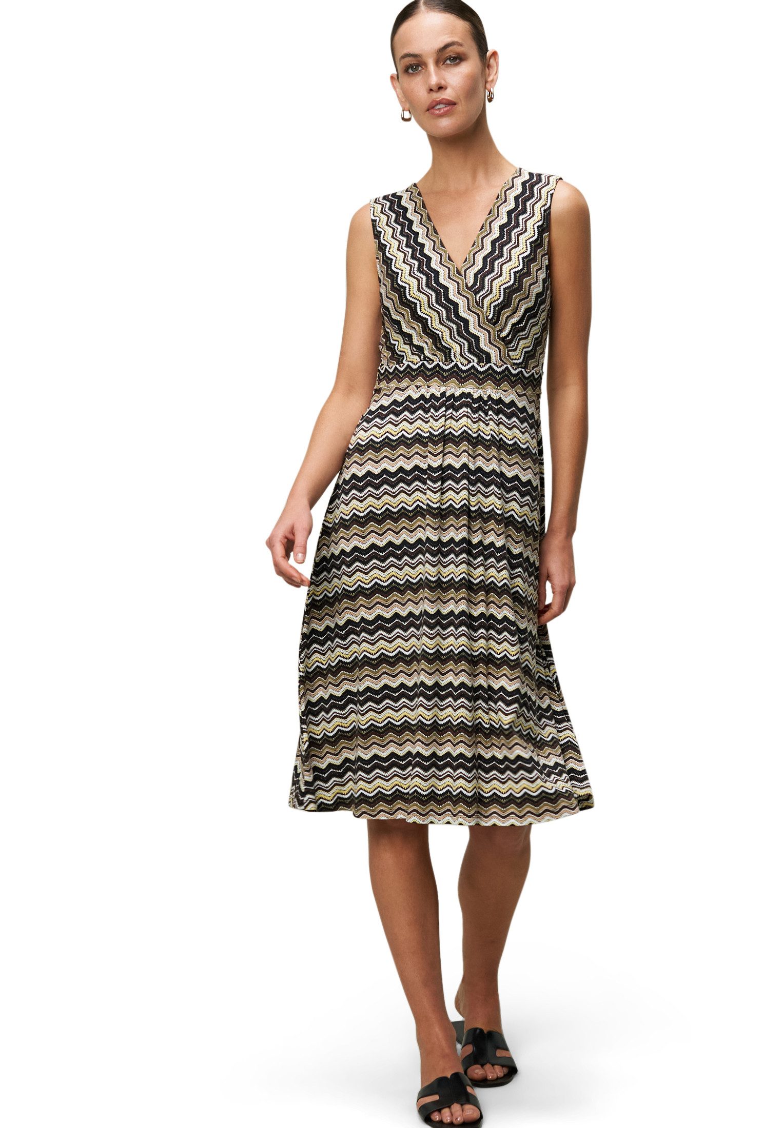 Midikleid zero Midikleid mit Zickzackmuster