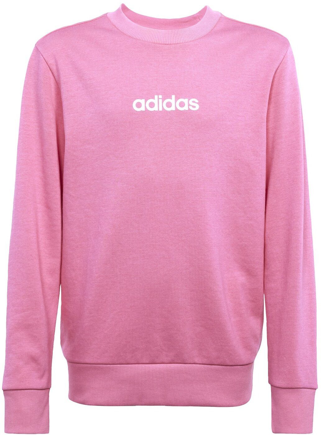 adidas Performance Sweatshirt J LIN FT CREW PNKFUS/WHITE