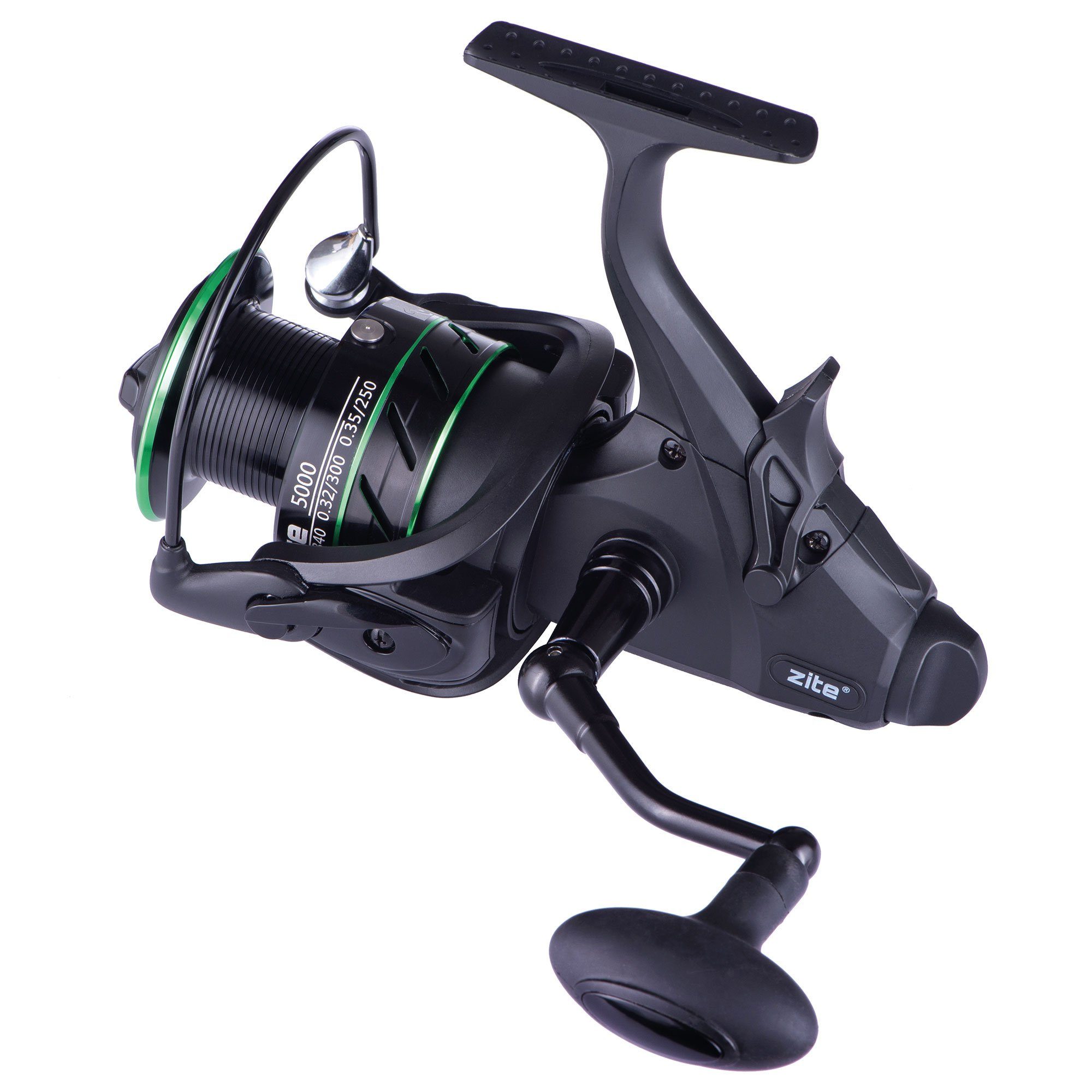 Zite Freilaufrolle Freerunner Reel 5000 5+1BB Karpfenangeln Angelrolle mit 2 Aluspulen)