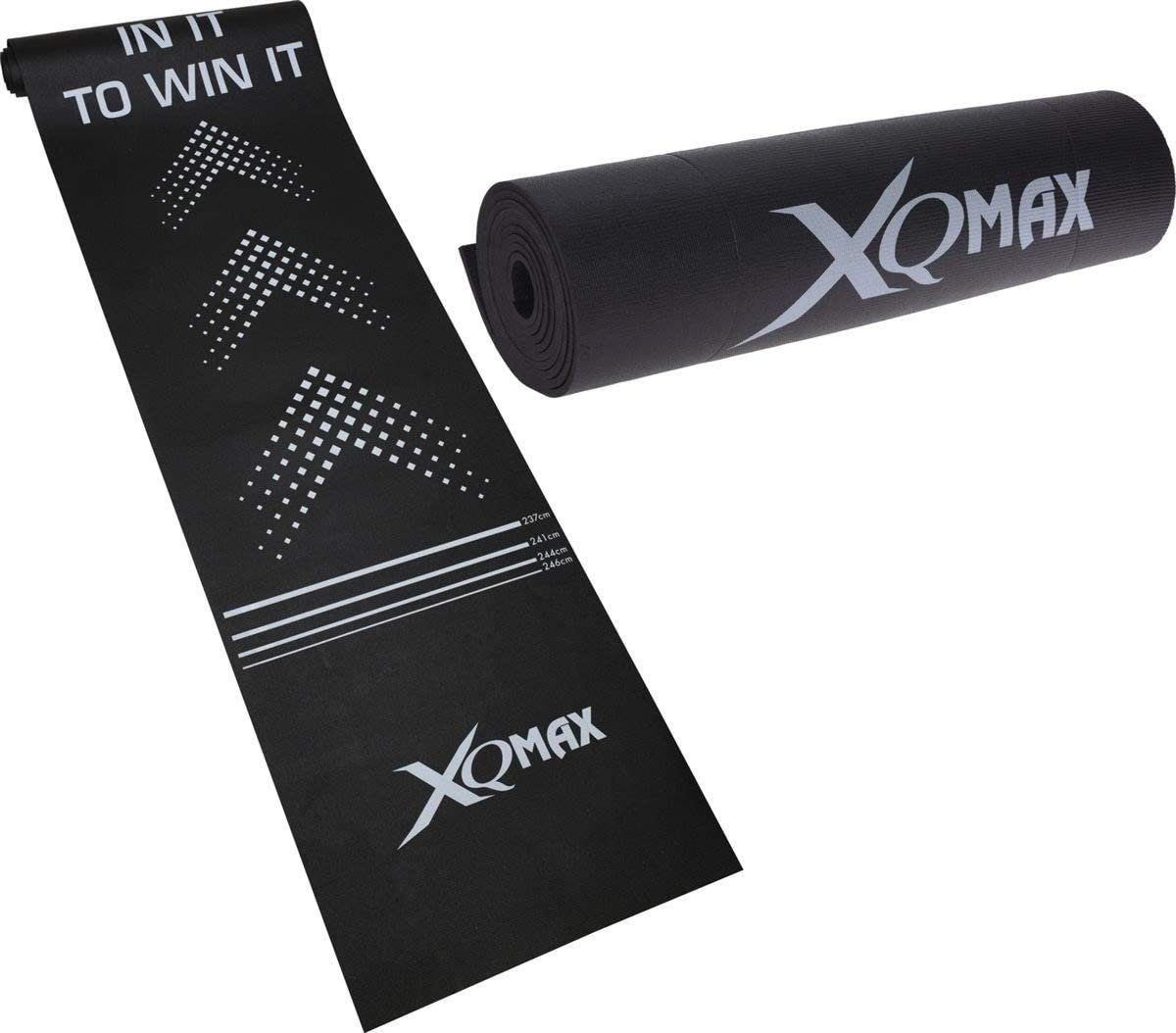 XQMAX Dartmatte in it to win it (aus EVA, mit 4 Standlinien), 300 cm x 62 cm x 0,5 cm