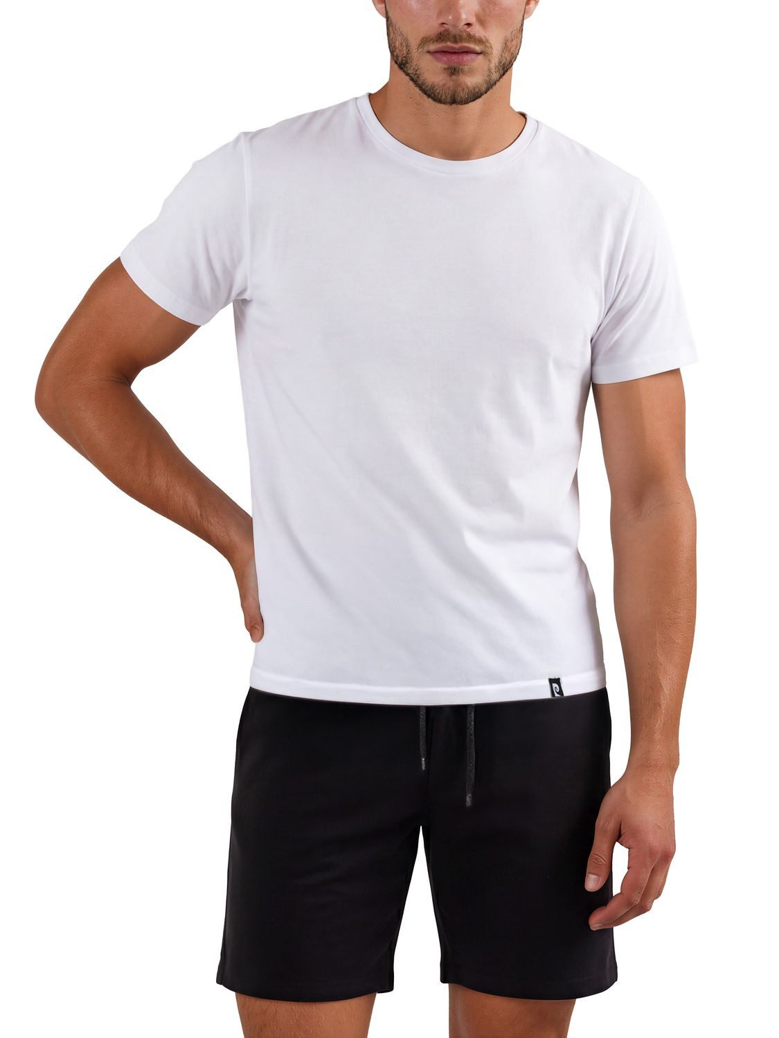 Pierre Cardin T-Shirt Herren Basic Shirt BODYWEAR 4er Set Regular Fit (Vorteilspack, 4-tlg) Kurzarm Tee Shirt mit Rundhalsausschnitt aus 100% Baumwolle – Bild 4 von 5