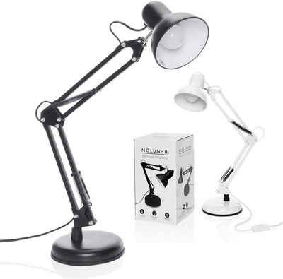 Nolunea LED Schreibtischlampe »Retro Arbeitsplatzlampe Leselampe«, LED wechselbar, Tischlampe, Gelenk-Arm