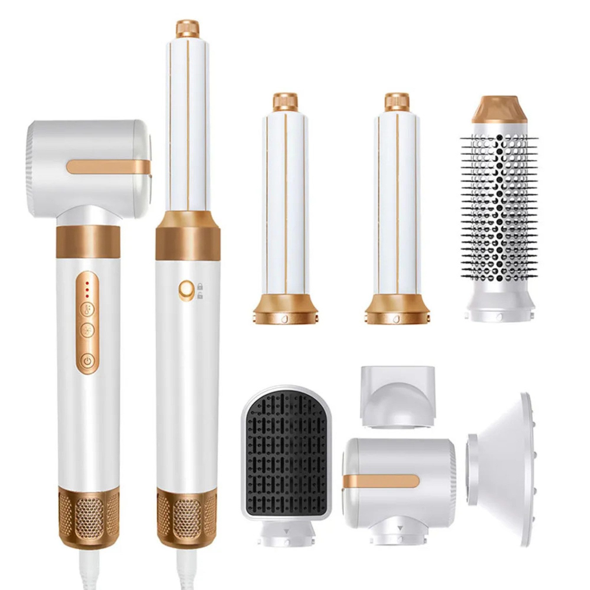 BELLABEAUTY Multihaarstyler Airstyler, Haarstyler, 7 in 1 Haarstyler, Warmluftbürste, 110000 U/Min, Weihnachtsgeschenk, Damengeschenk, Hochwertig