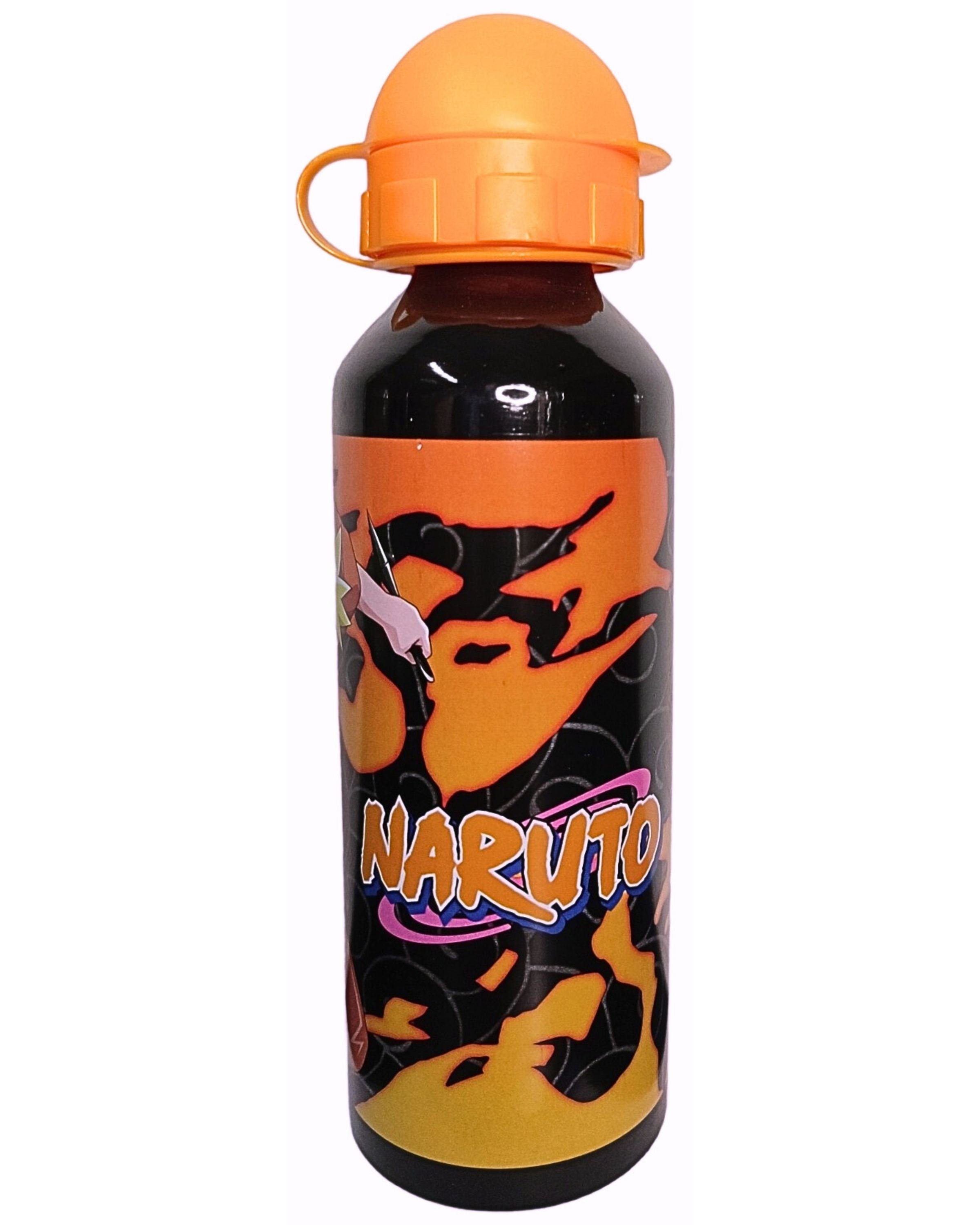 Naruto Lunchbox, Aluminium, (2-tlg), Kinder Set Brotdose + Alu Trinkflasche BPA frei