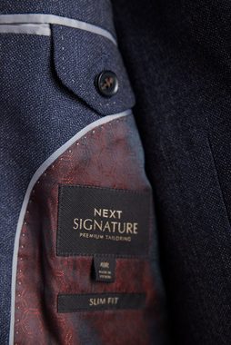 Next Baukastensakko Slim Fit strukturiertes Signature Anzugsakko (1-tlg)