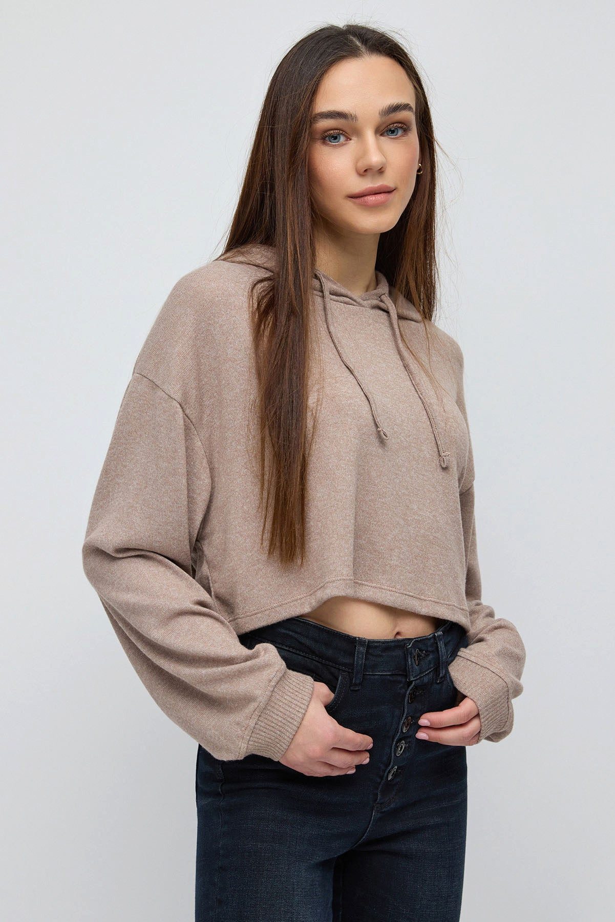 Sweatshirt Schlichtes Sweatshirt