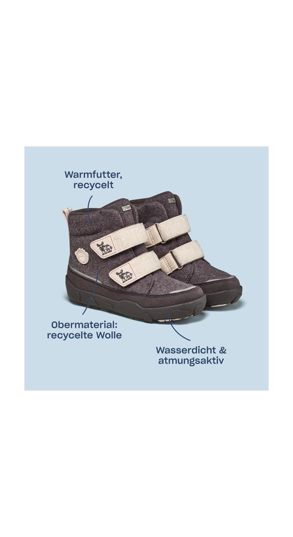 Affenzahn Wolle Comfy Winterstiefel wasserdicht und warm gefüttert