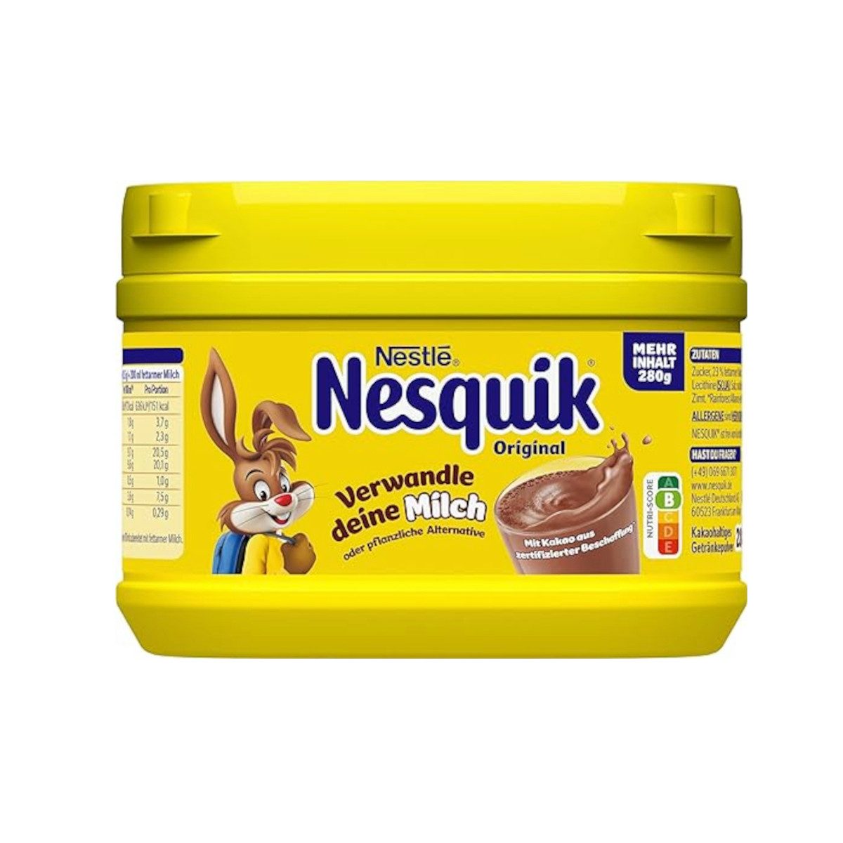 NESQUIK Kakao, Nestle Nesquik Original mit schokoladigem Geschmack Dose 280g