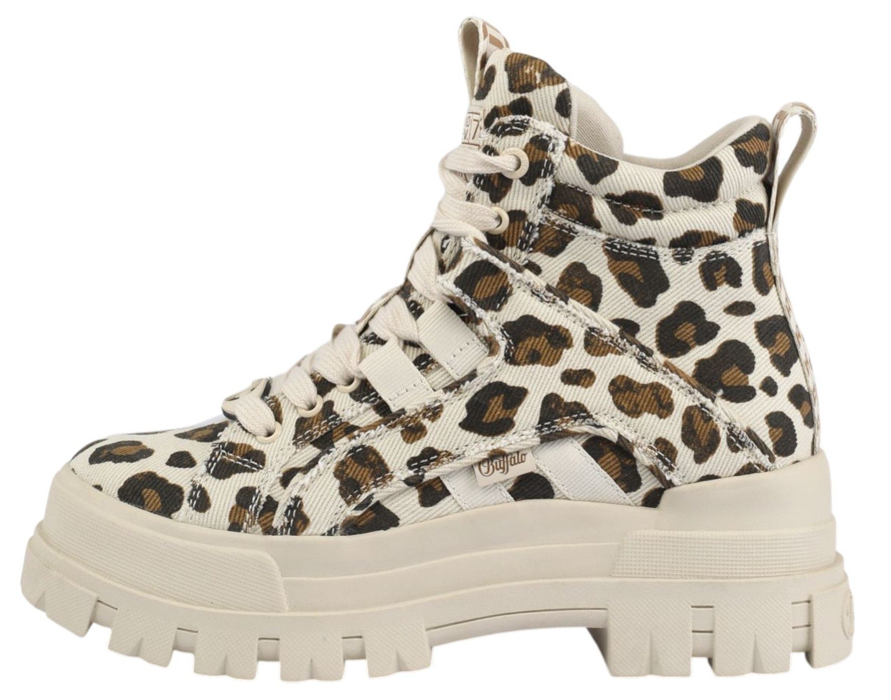 Buffalo 1622691 Aspha NC Mid Beige/Black/Leo Sneaker