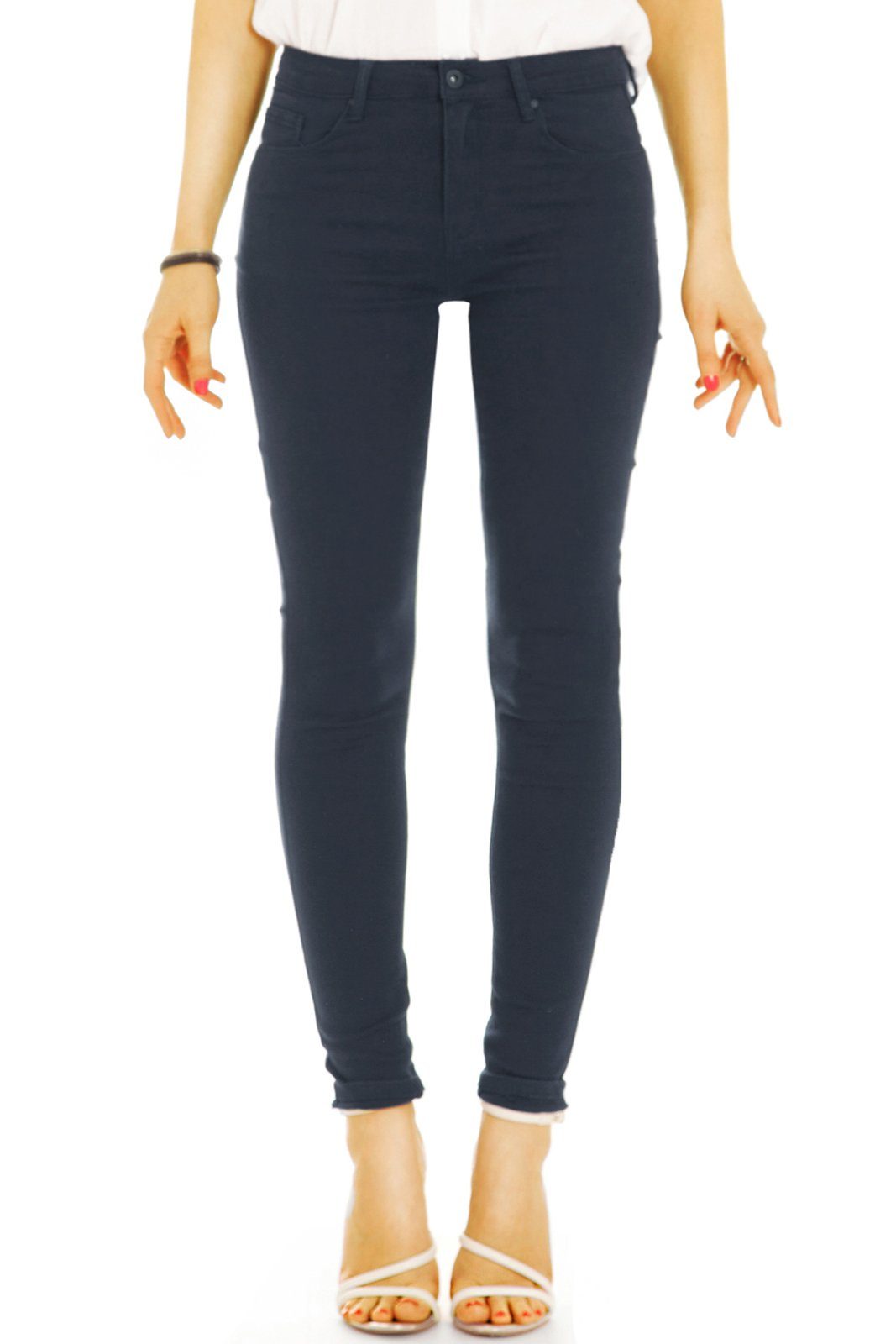 be styled Röhrenhose Skinny fit Hose Röhrenhose enge slim Hosen unifarben - Damen - j39p mit Strecht-Anteil