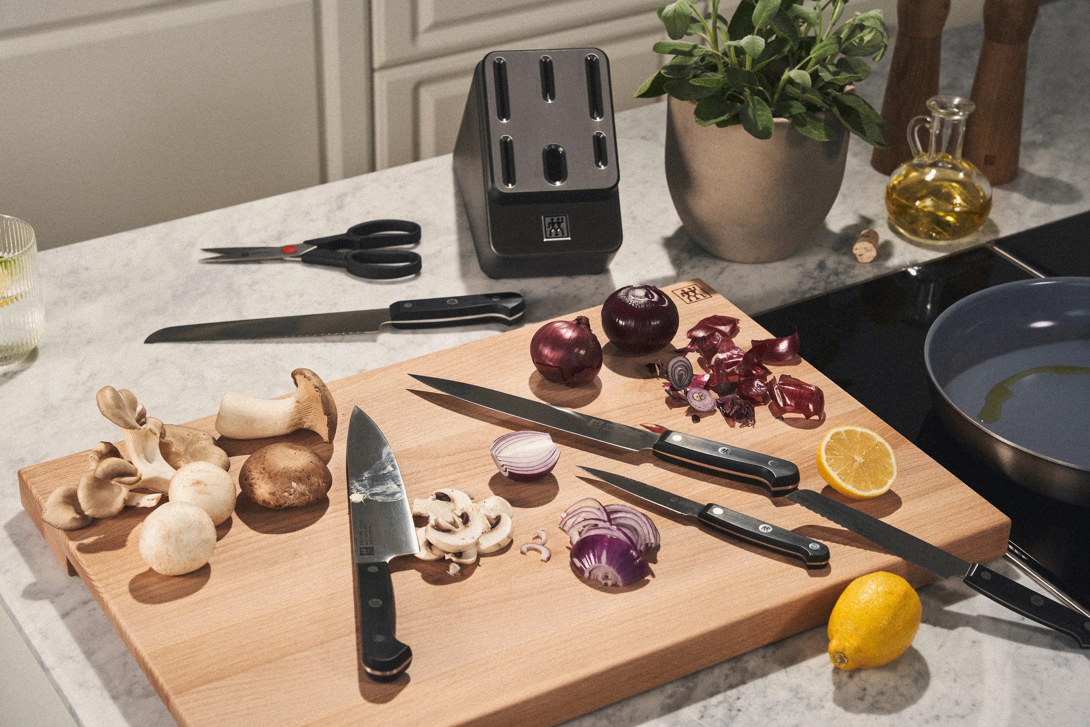 Zwilling Messerblock Gourmet (7tlg), Made in Germany, selbstschärfender Messerblock, Sonderschmelze