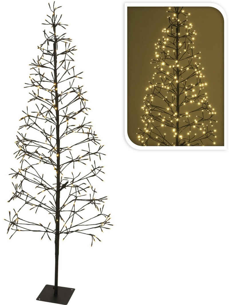 Koopman LED Baum »LED Baum Weihnachtsbeleuchtung Leuchtbaum Lichterkette 120 cm 160 LED«, LED Baum, Zweige verstellbar