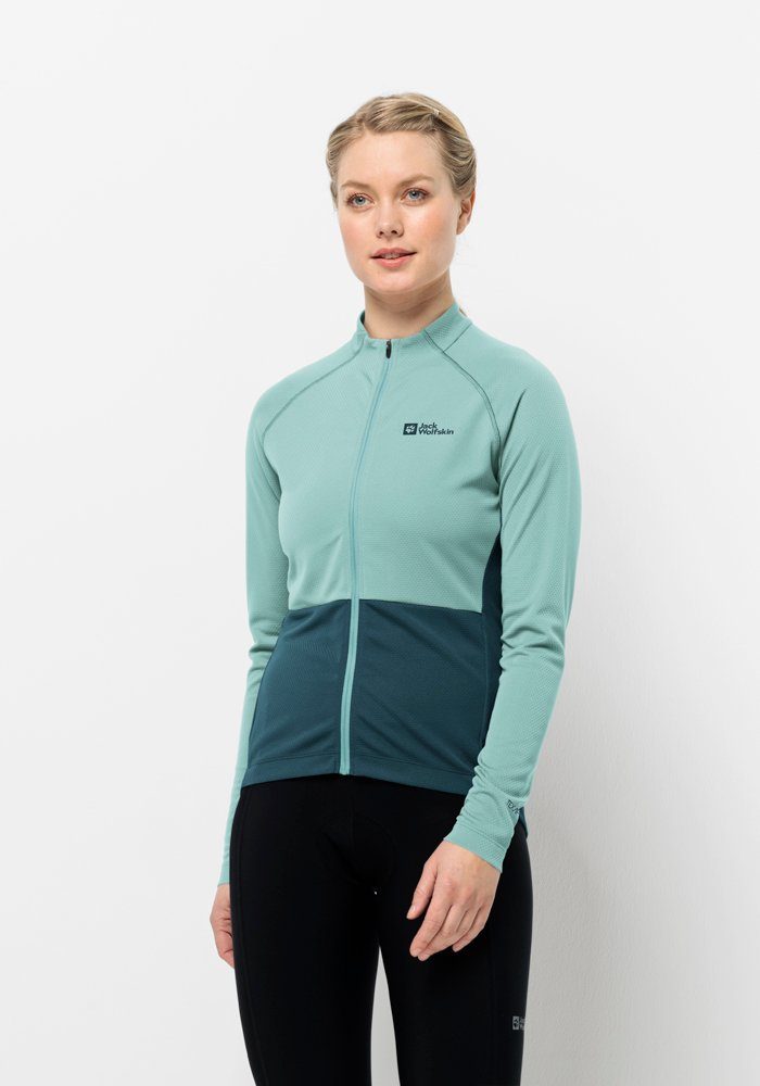 Jack Wolfskin Fahrradjacke MOROBBIA FZ L/S W sea-foam | Jacken