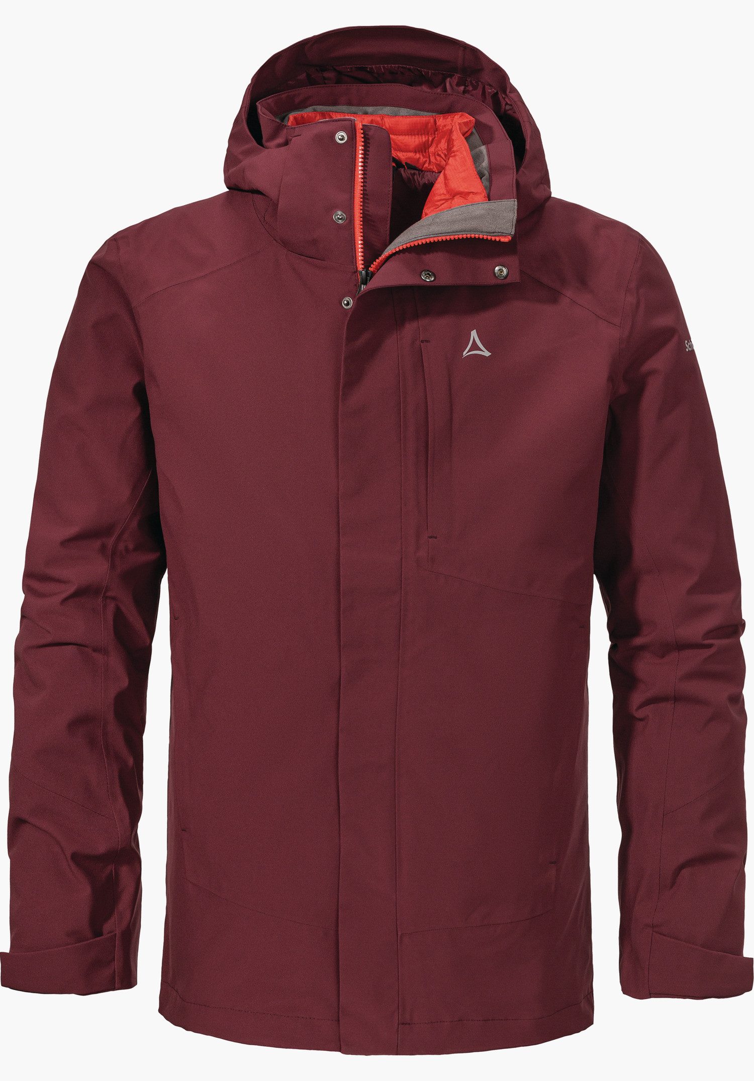 Schöffel Outdoorjacke Auerspitz M 3in1 JKT CS abnehmbare, individuell verstellbare Kapuze