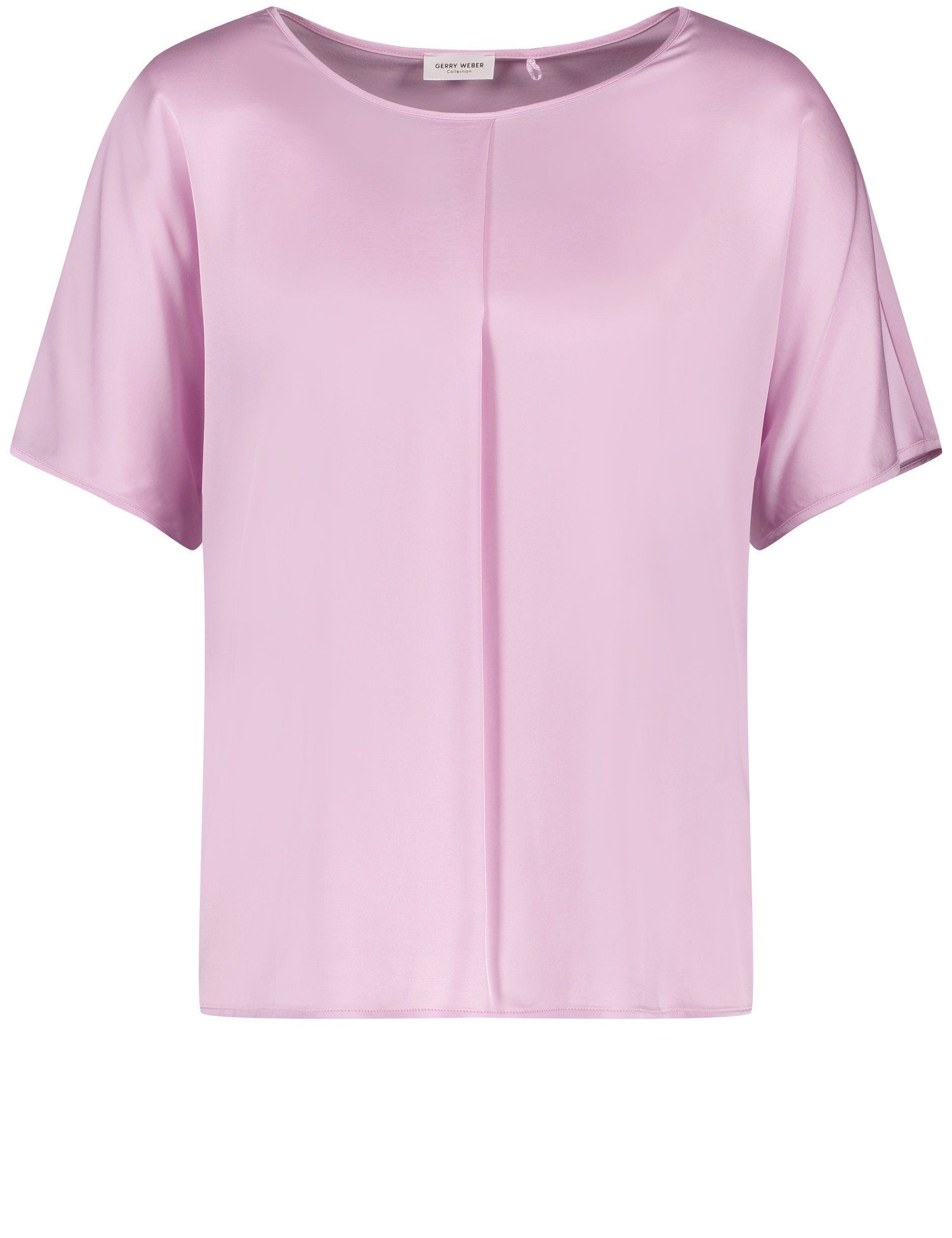 GERRY WEBER Schlupfbluse Blusenshirt Mit Gelegter Falte Am Ausschnitt powder pink