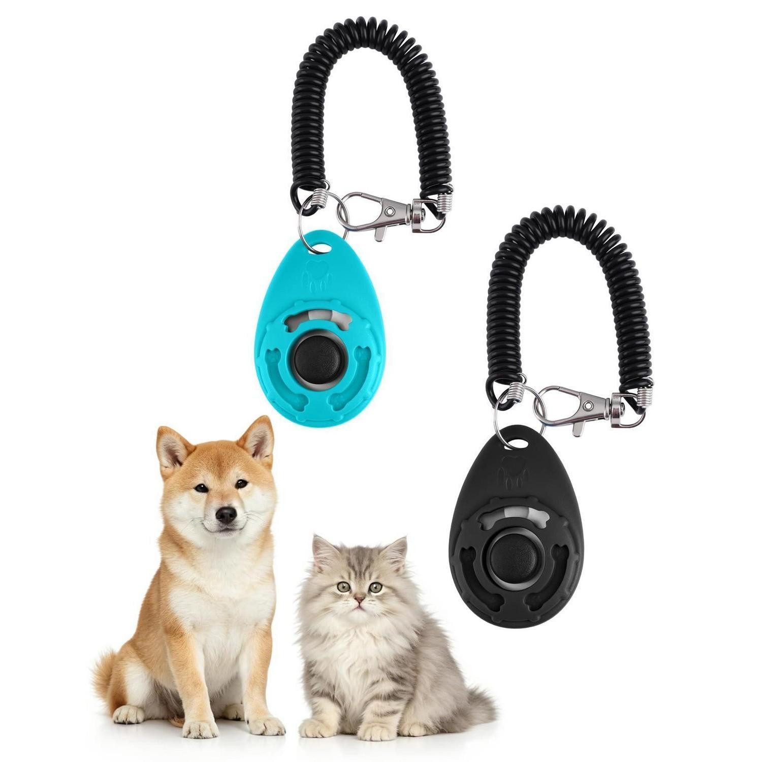 LuxusKollektion Klicker Hundeklicker 2 Stück Schwarz/Grün