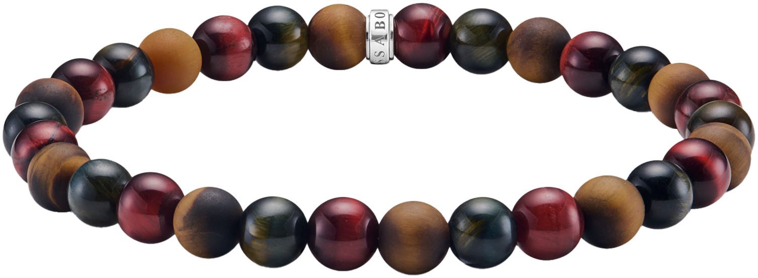 THOMAS SABO Armband Talisman-Armband mit Beads, A2182-826-2-L21, mit Tigerauge