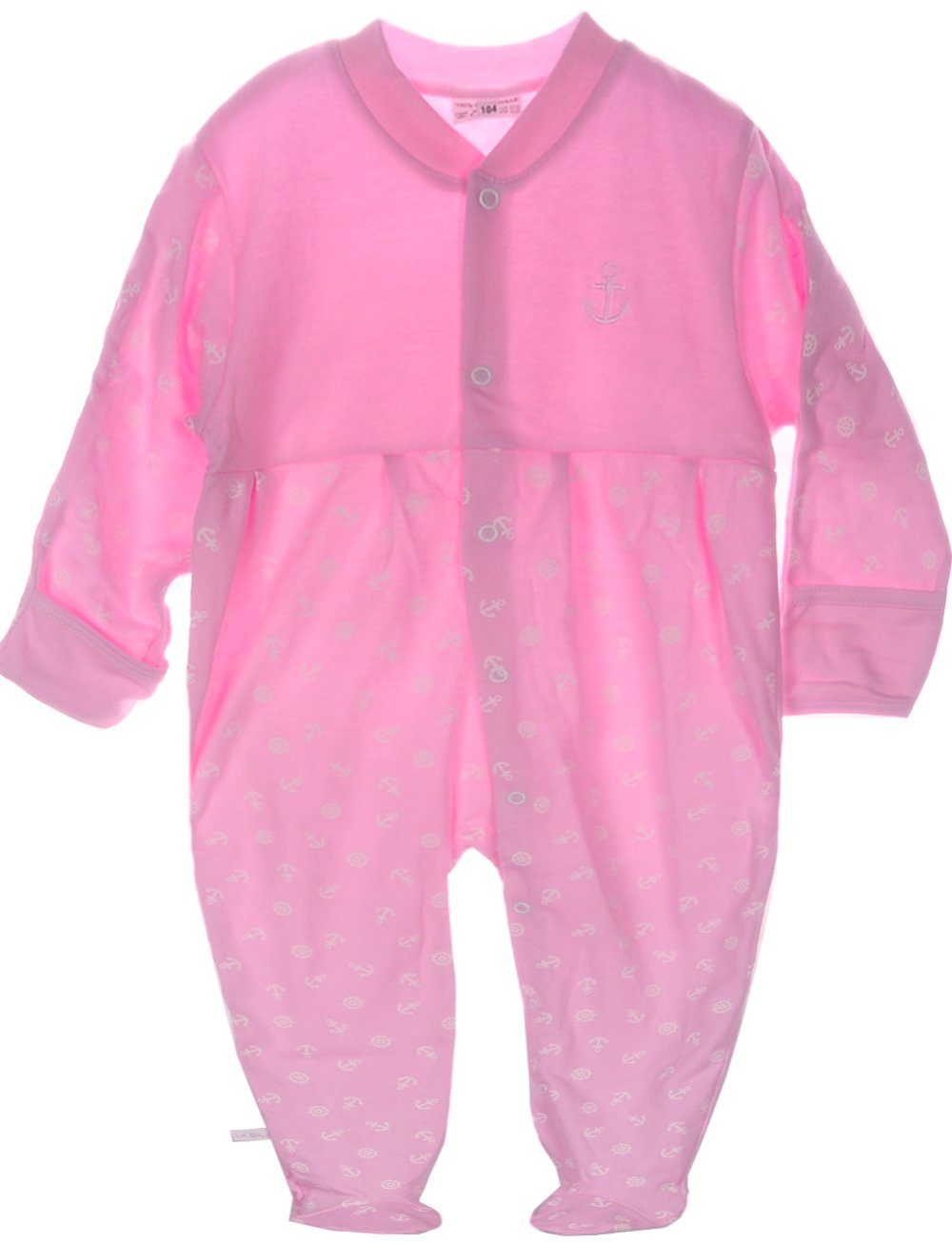 La Bortini Schlafoverall Strampler Overall Schlafanzug für Babys und Kinder 92 98 104