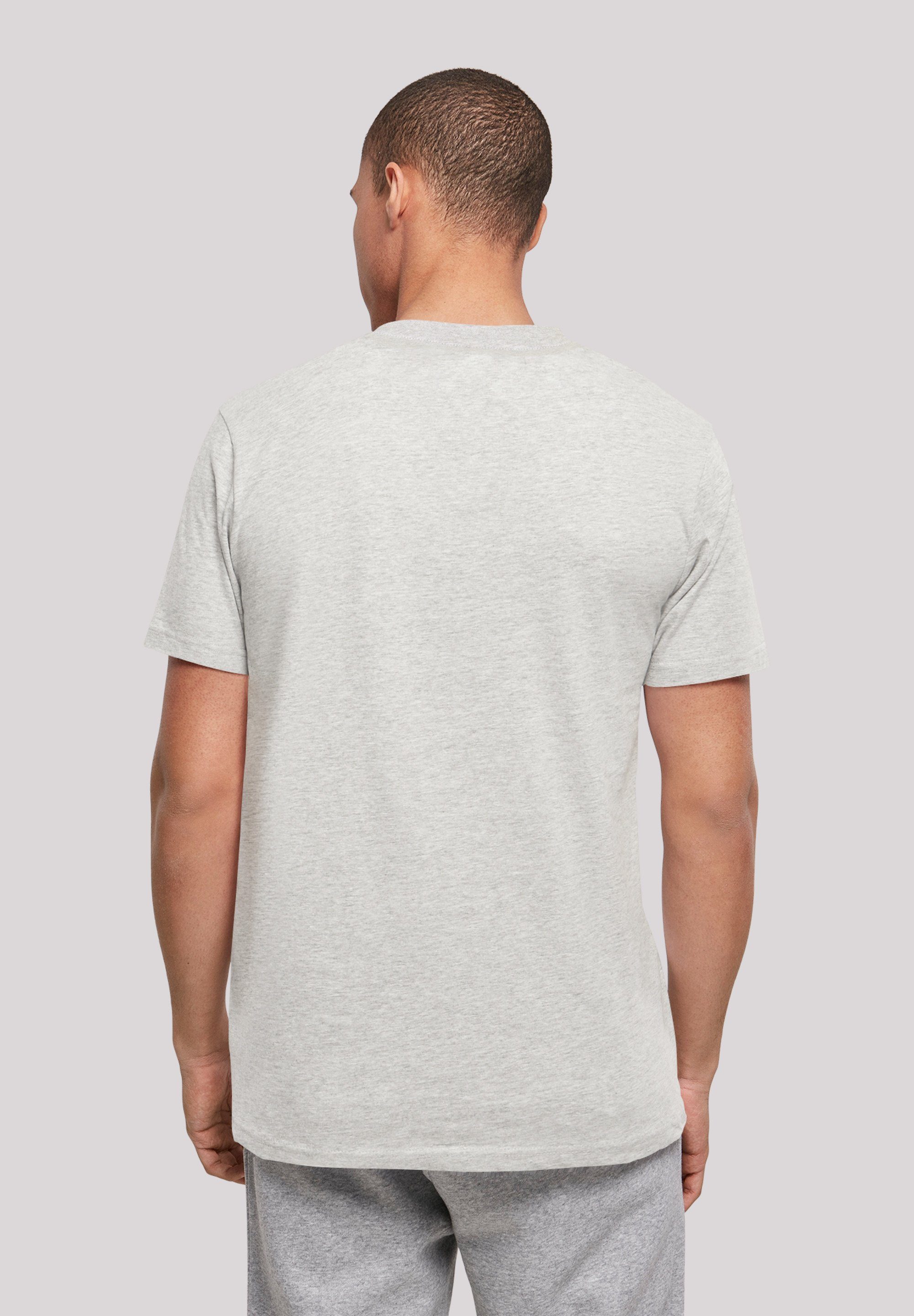 Cat TEE grey Wizard Print T-Shirt heather F4NT4STIC UNISEX