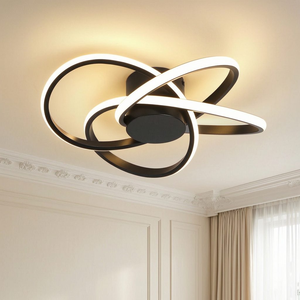 BlingBin LED Deckenleuchte Deckenlampe 37W Moderne 3000K Warmweiß Decken-Lampe, Warmweiß, LED fest integriert, Wohnzimmer Schlafzimmer Arbeitszimmer Esszimmer Dekoration Lampen