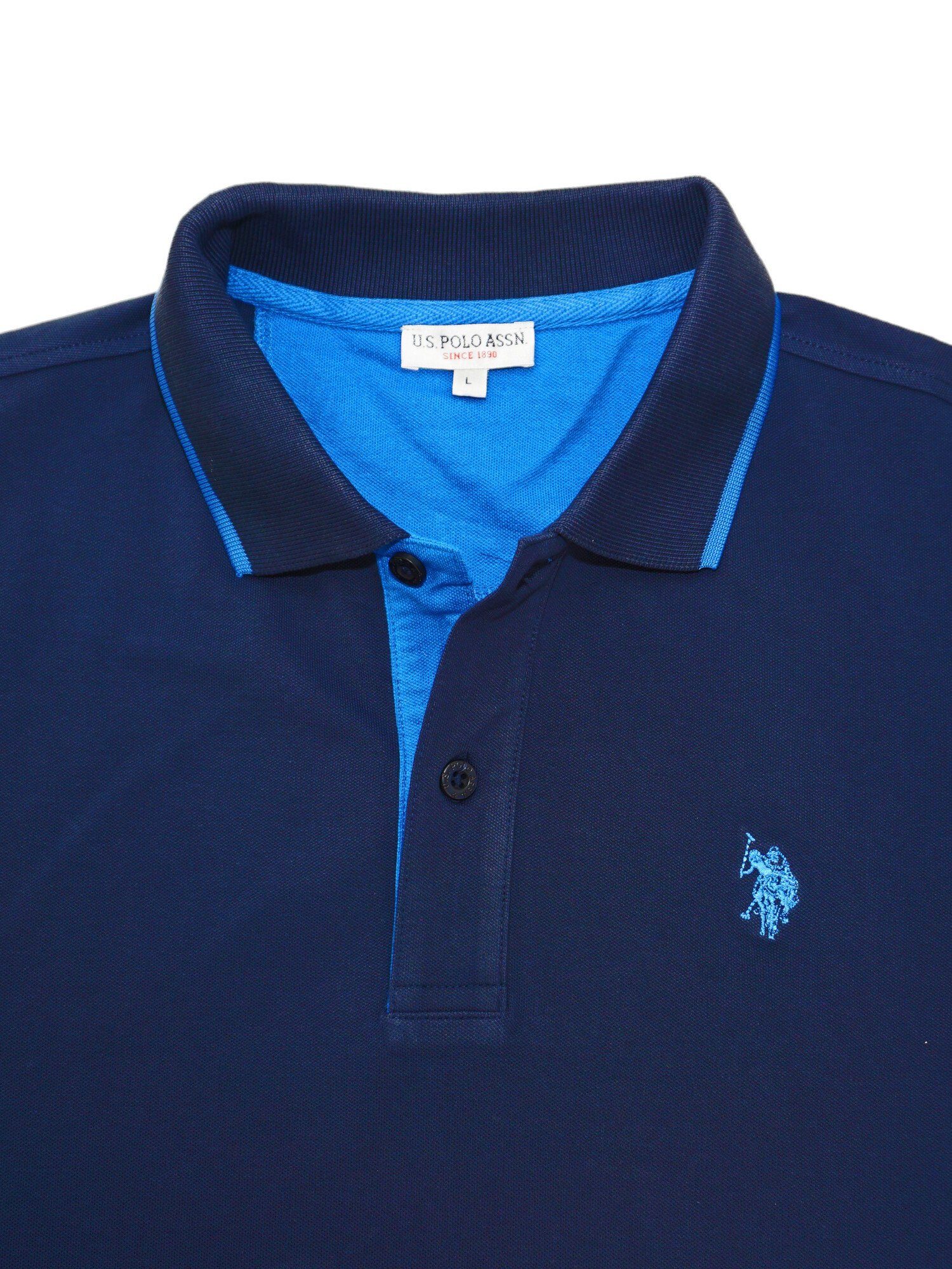 Assn Polo Shirt Shortsleeve (1-tlg) Polo Poloshirt Fashion Poloshirt U.S. dunkelblau