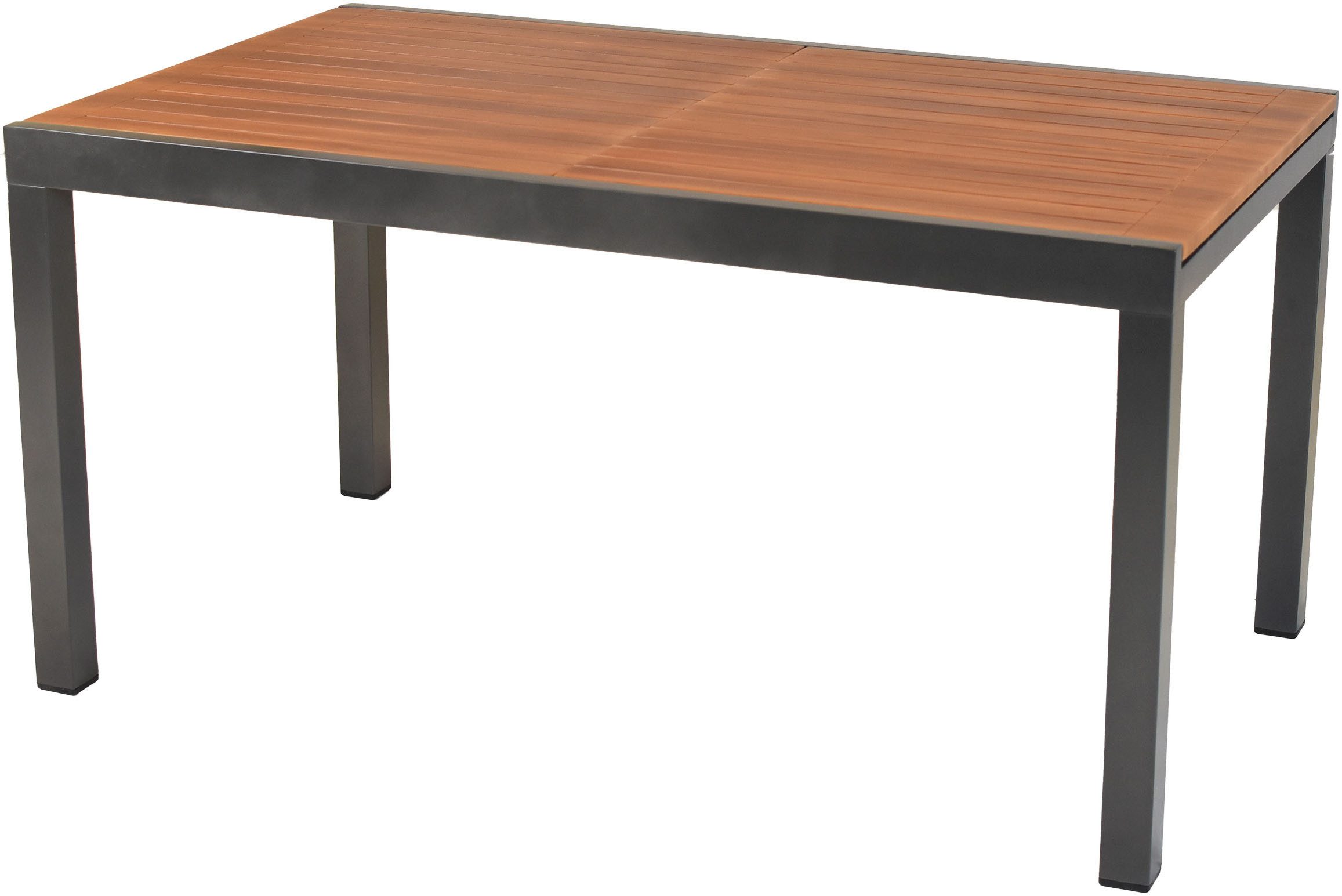 MERXX Garten-Essgruppe »Thasos«, (Set, 7-tlg), folierte Armlehnen und Tischplatte in Holzoptik