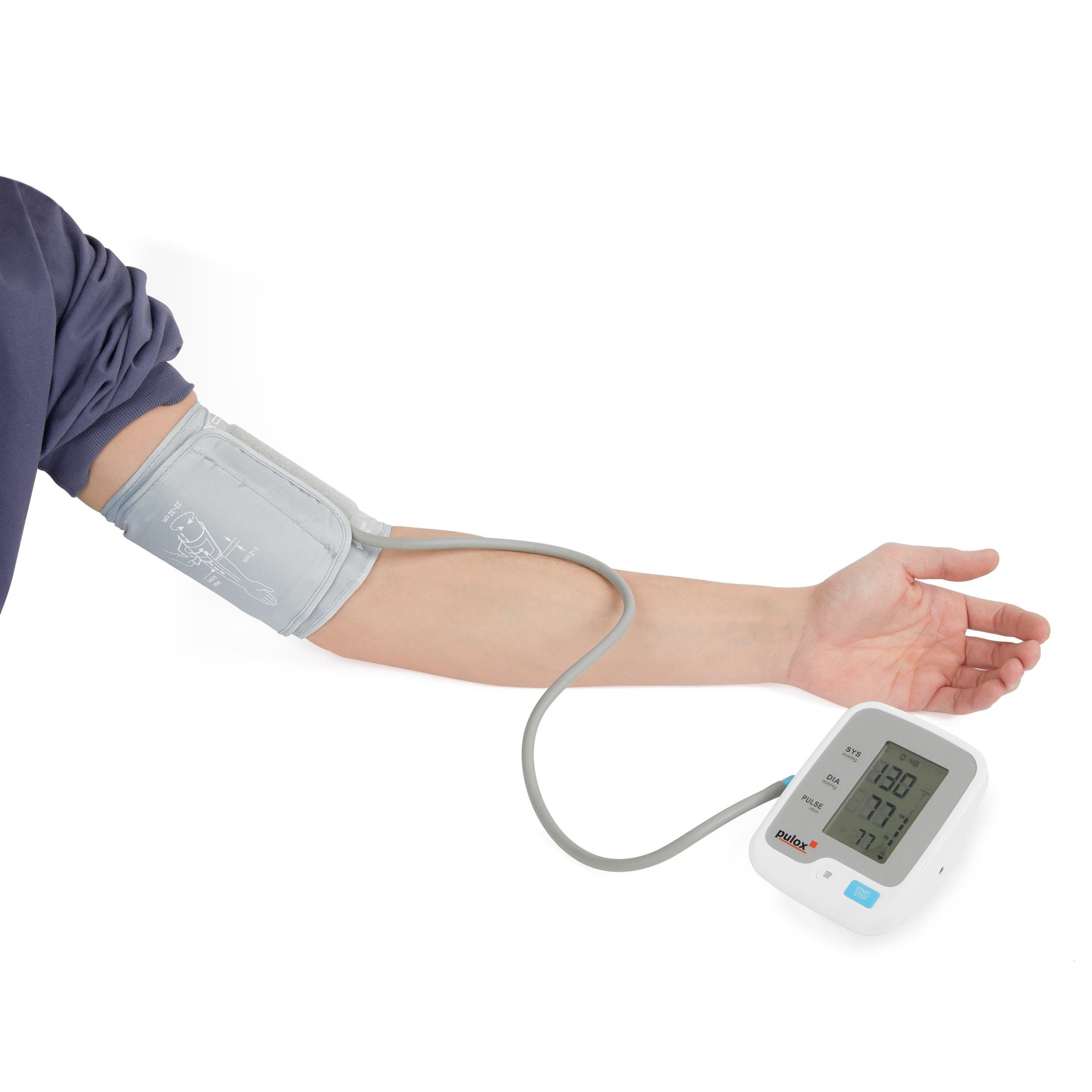 pulox Blutdruckmessgerät BMO-120 - Elektrisches Oberarm Blutdruckmessgerät