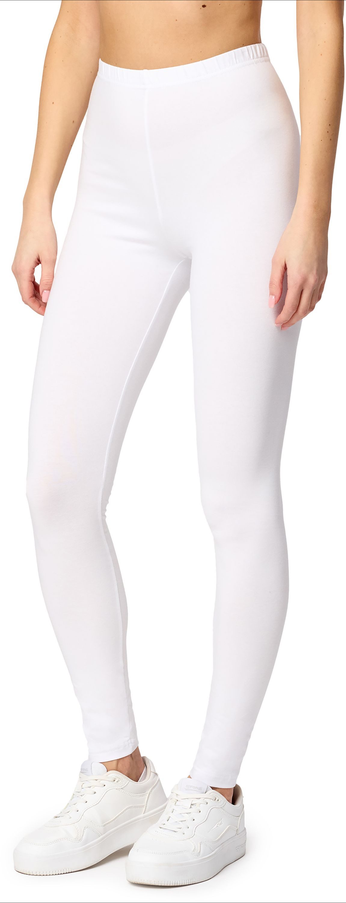 Merry Style Leggings Damen Hosen aus Baumwolle MS10-198 (1-tlg) elastischer Bund, eng