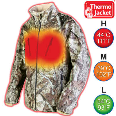 Thermo Winterjacke THERMO JACKET CAMOUFLAGE beheizbare Jacke inkl Akkus /Ladegerät