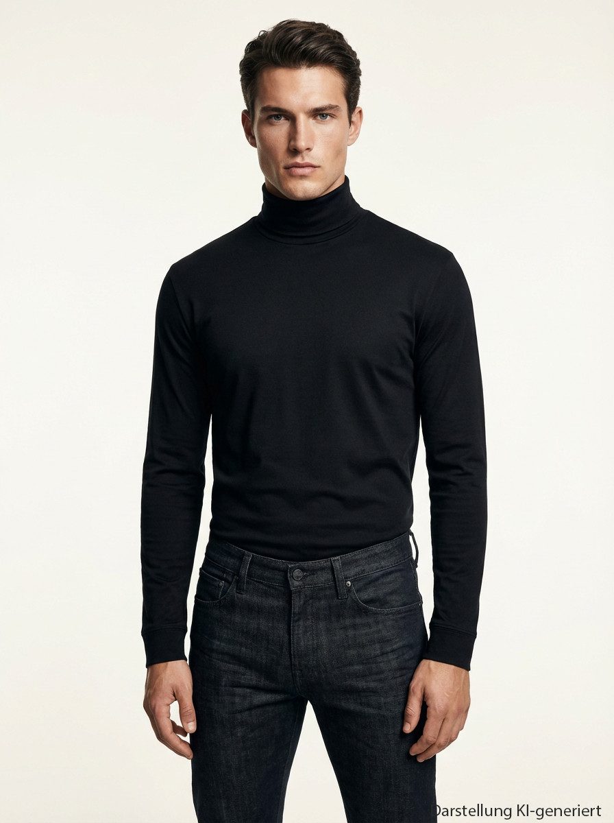 RAGMAN Longsleeve Basic aus feinstem Single-Jersey, hohe Formstbilität