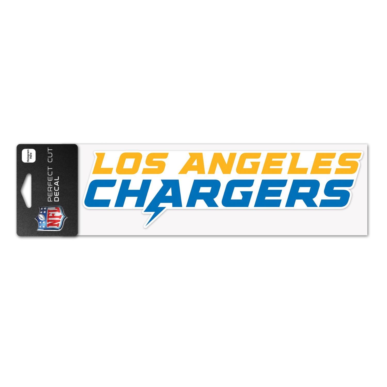 8x25cm Wanddekoobjekt NFL Aufkleber Charg Perfect Angeles Los WinCraft Cut