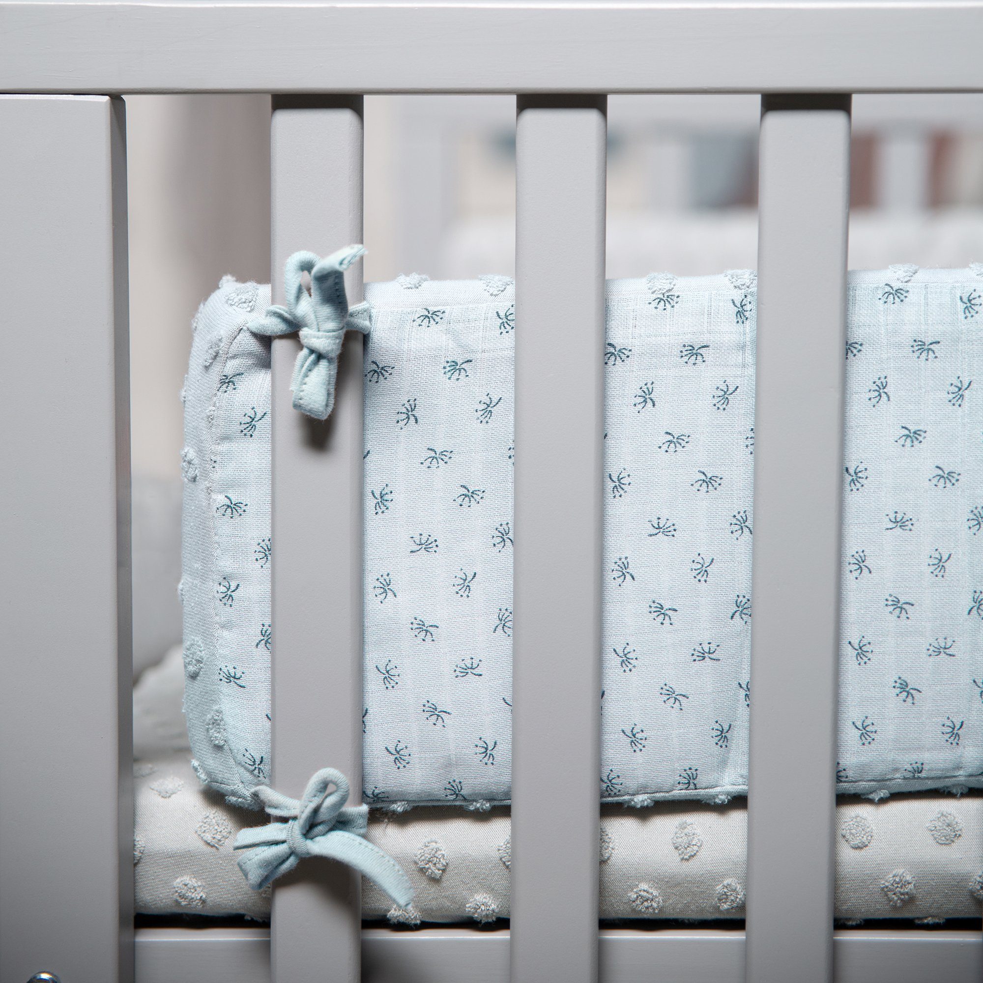 roba® Bettnestchen Lil Planet, hellblau/sky, GOTS made with organic materials, zertifiziert durch BCS 36081