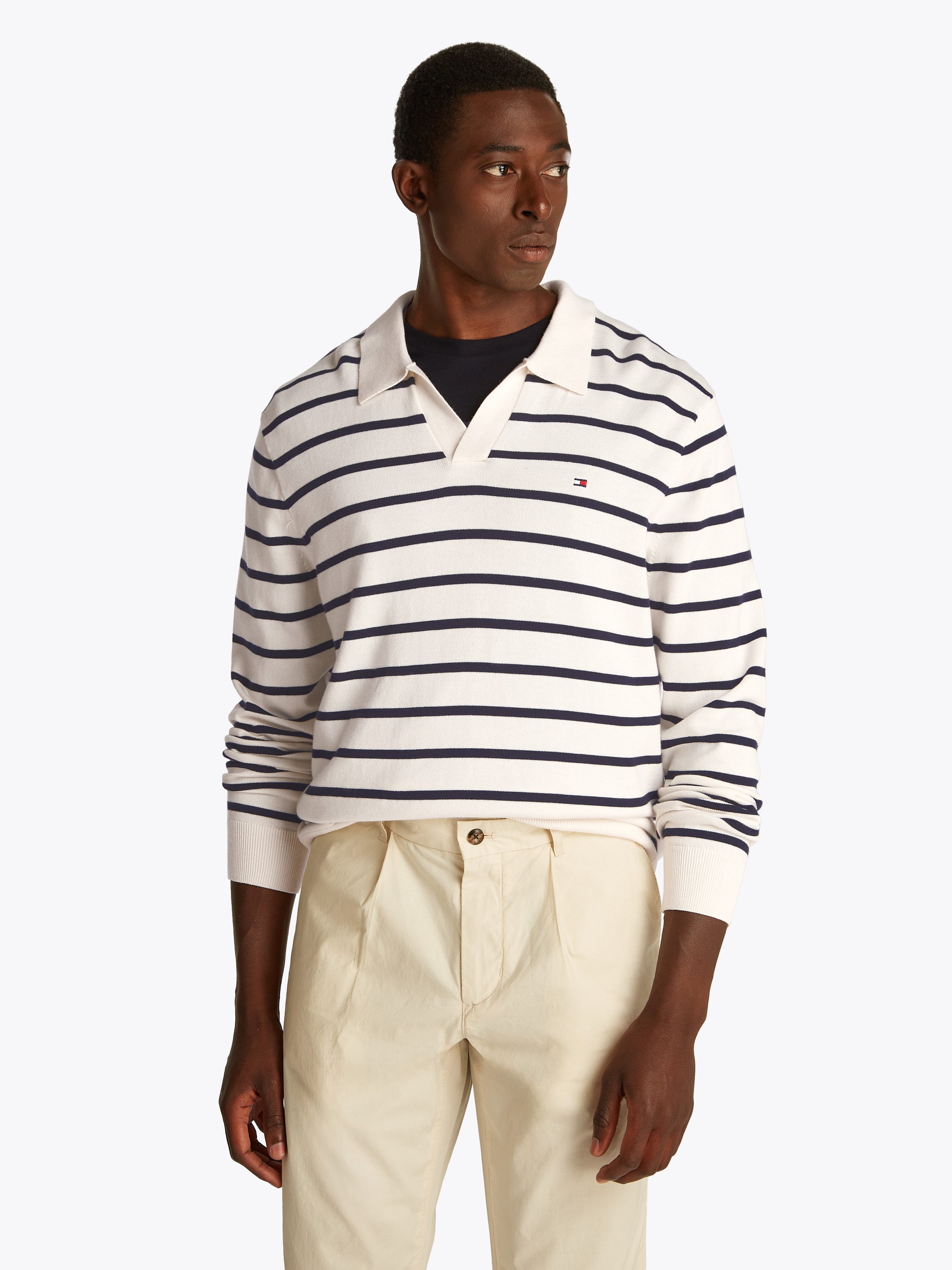 Tommy Hilfiger Polokragenpullover ESSENTIAL COTTON LS günstig online kaufen