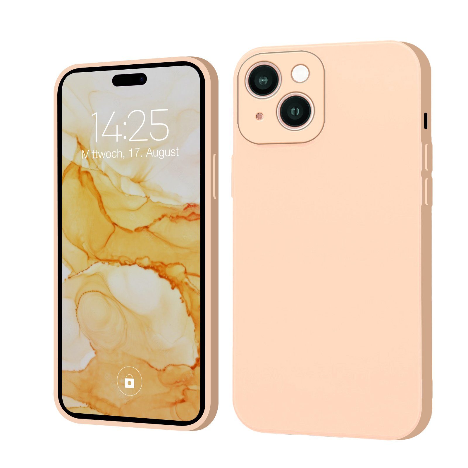 Tec-Expert Handyhülle SoftGrip Cover Hülle für Apple iPhone 15 6.1 Zoll, 6.1, Schutzhülle mit Soft Touch Oberfläche für Apple iPhone 15