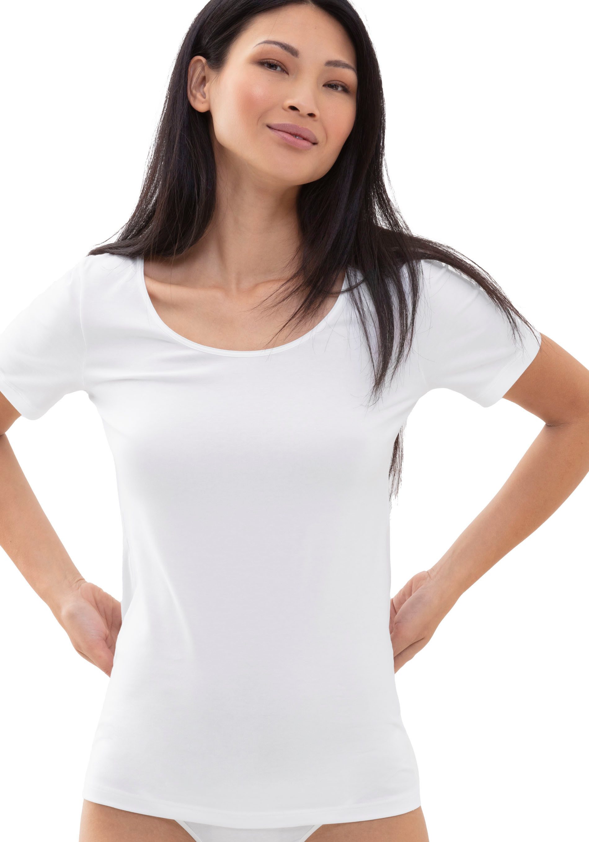 Mey Kurzarmshirt SERIE COTTON PURE Rundhalsausschnitt, günstig online kaufen