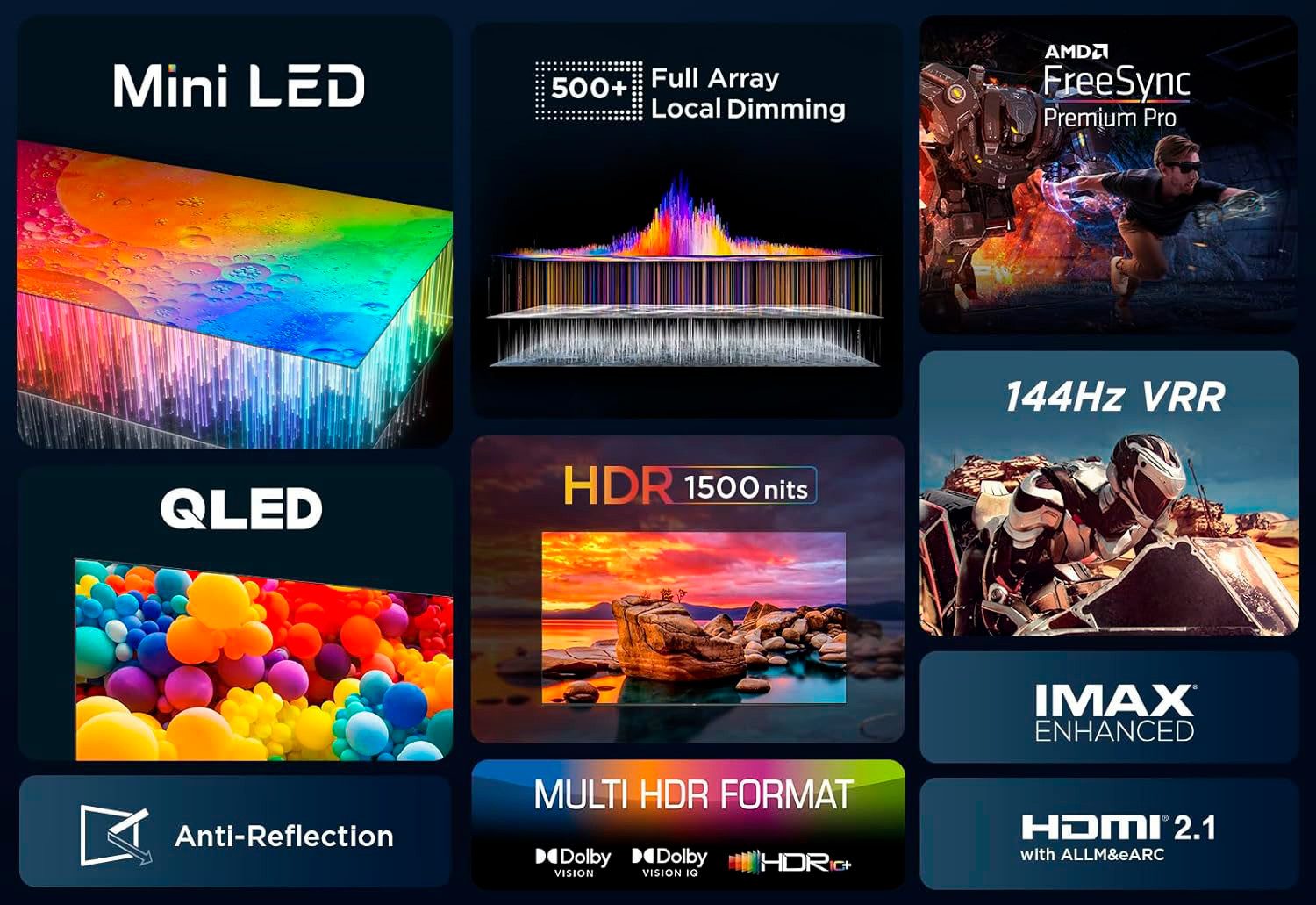 TCL 98C803X7 Mini-LED-Fernseher (248 cm/...