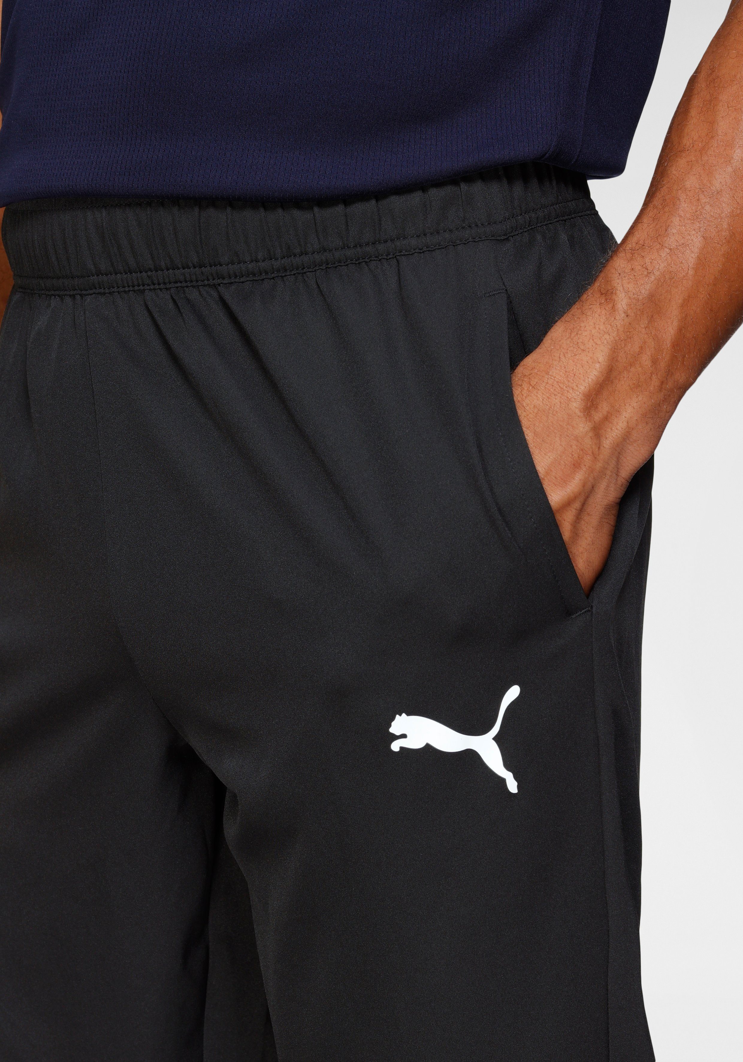 PUMA Trainingshose ACTIVE WOVEN 3/4 PANTS mit Nahttaschen, atmungsaktives Material, reguläre Passform