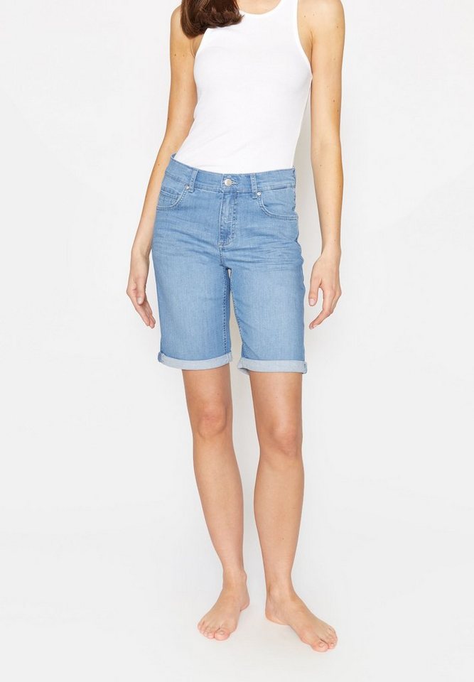 ANGELS Jeanshotpants 5-Pocket-Jeans Bermuda TU mit Label-Applikationen,  Gutes Preis-Leistungs-Verhältnis